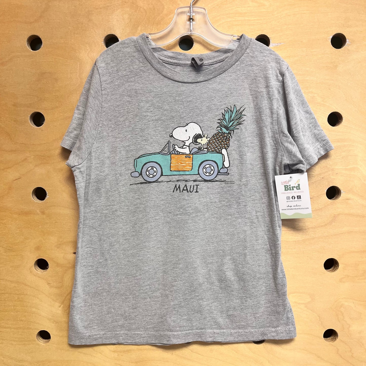 Grey Maui Snoopy Tee