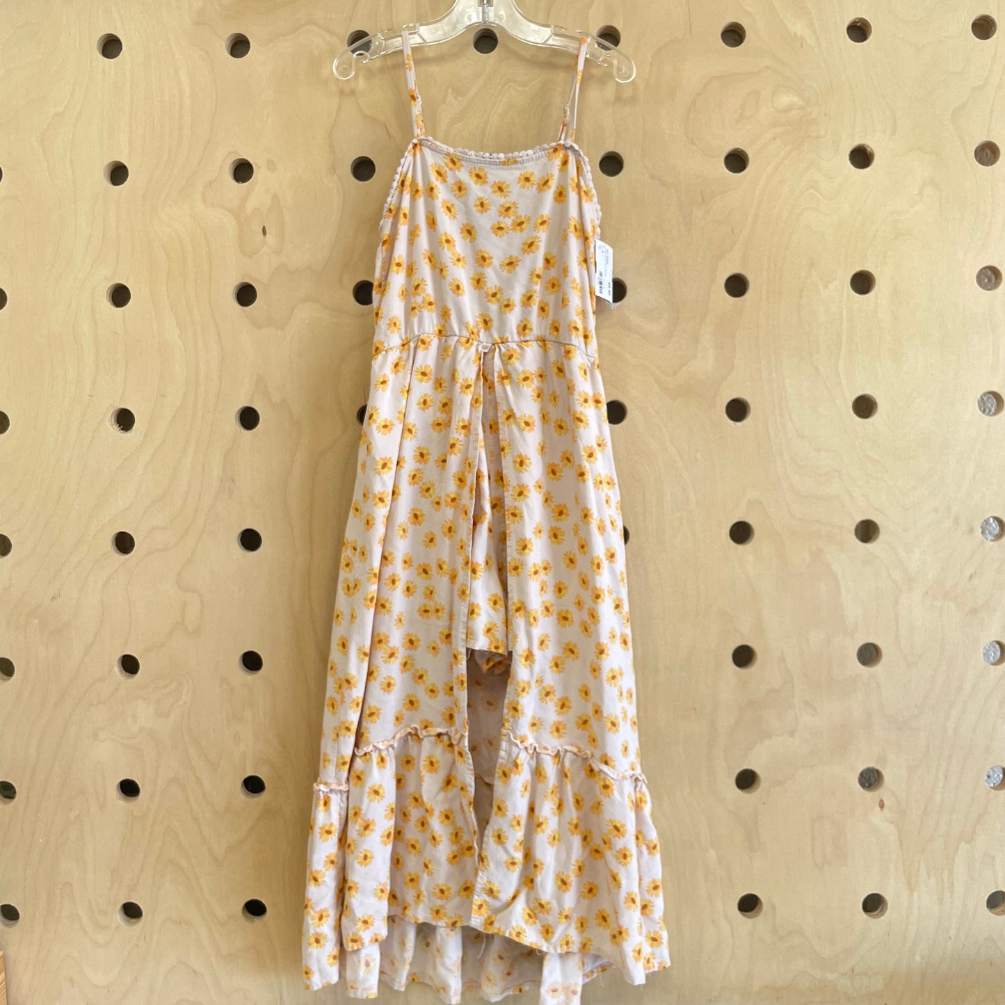 Peach Flower Dress Romper
