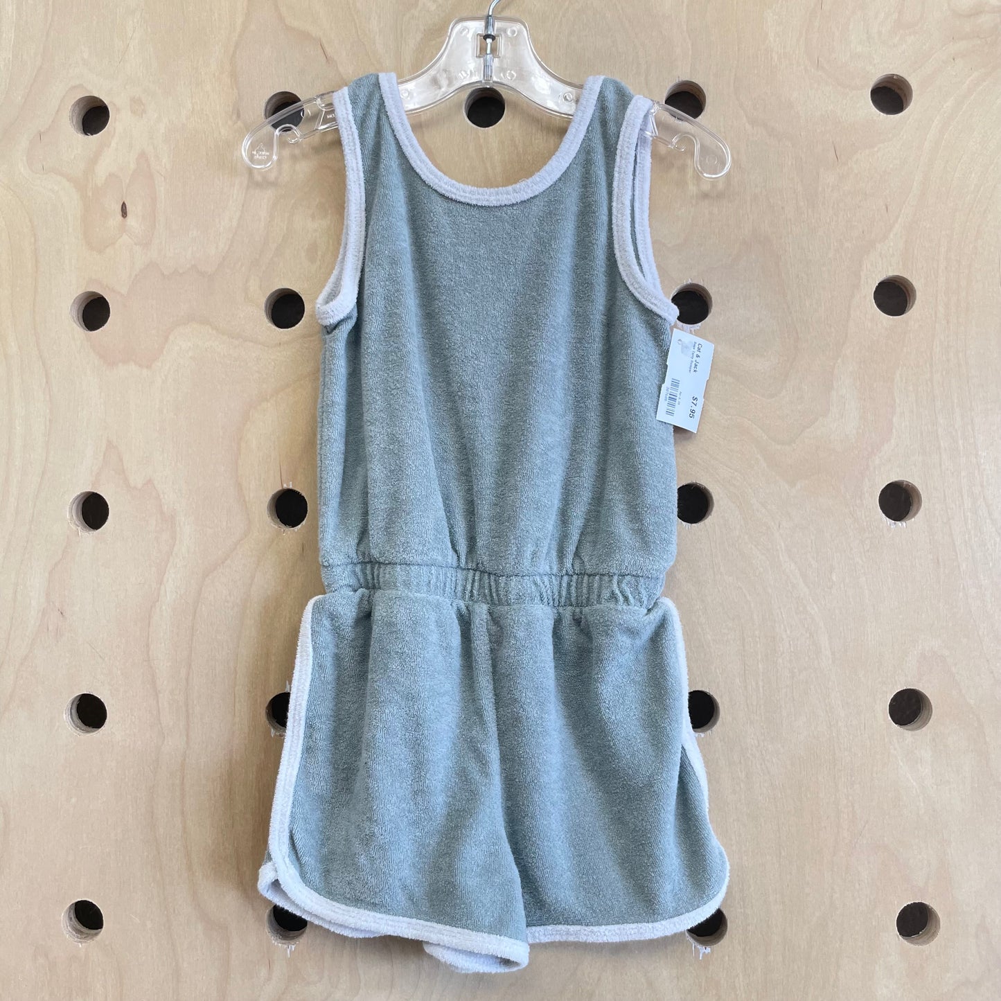 Sage Terry Romper