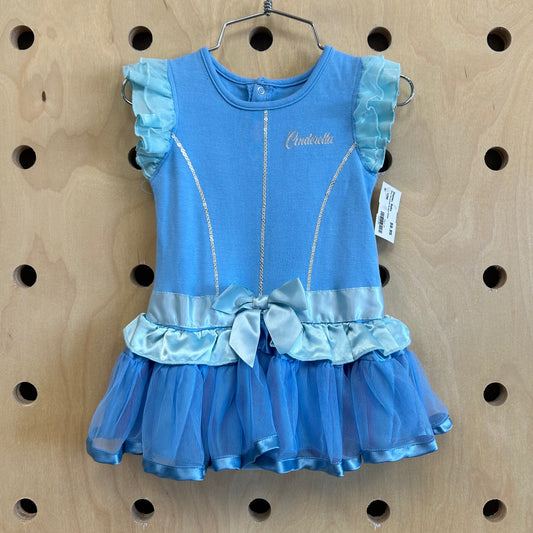 Blue Cinderella Romper Dress
