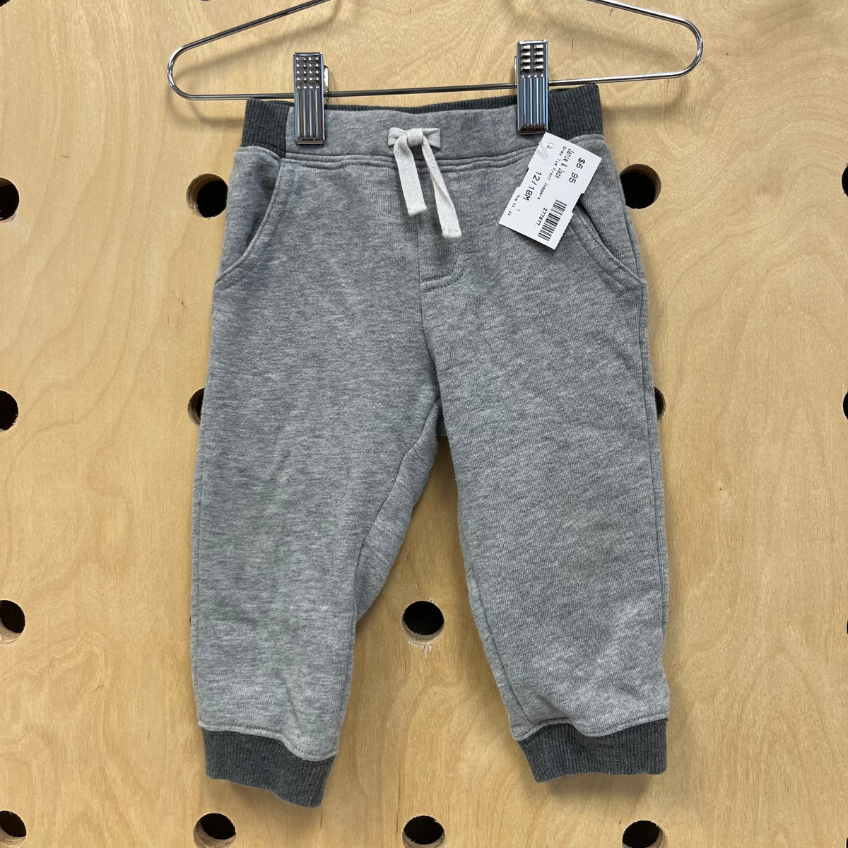 Grey Tie Front Joggers