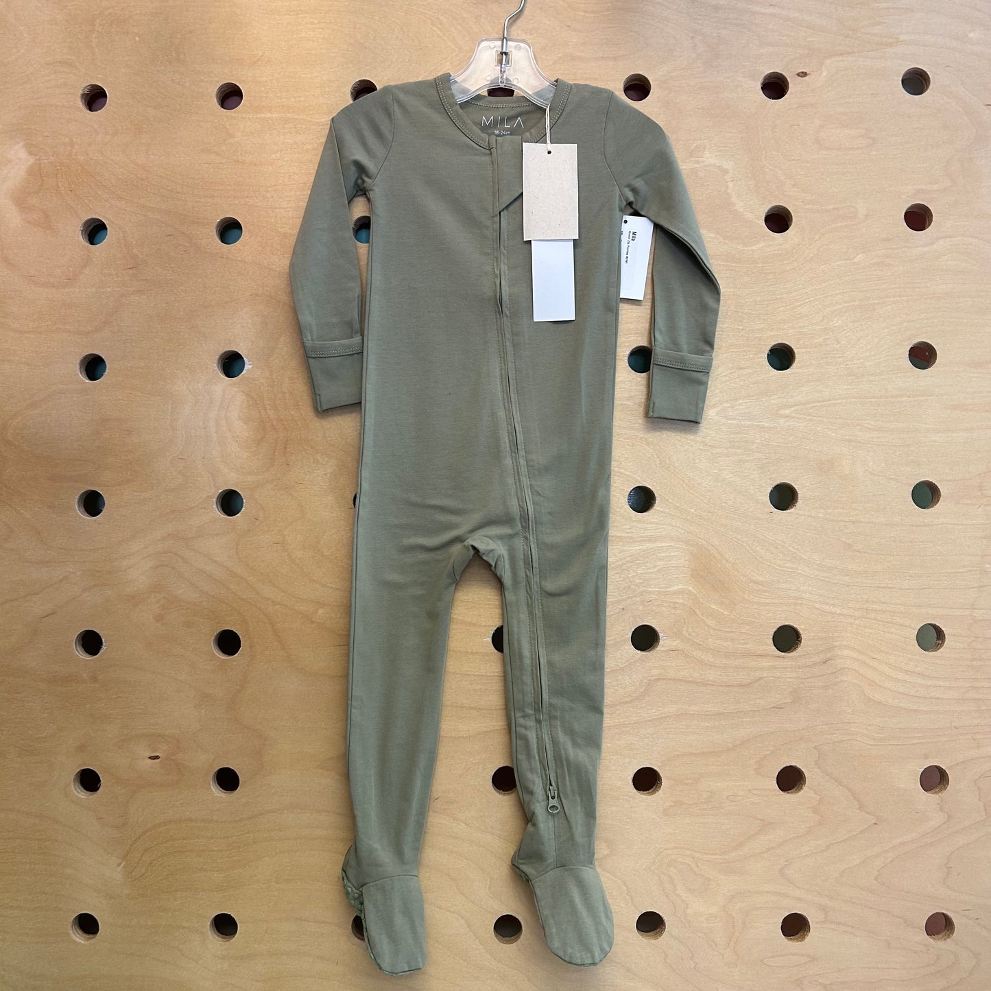 Green Zip Footies NEW!