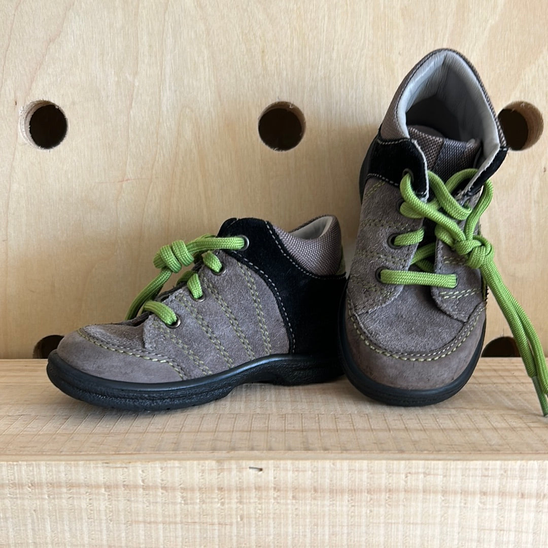 Grey & Green Hi Tops