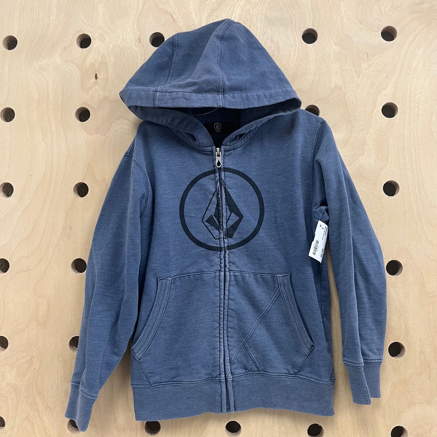 Blue Logo Zip Hoodie