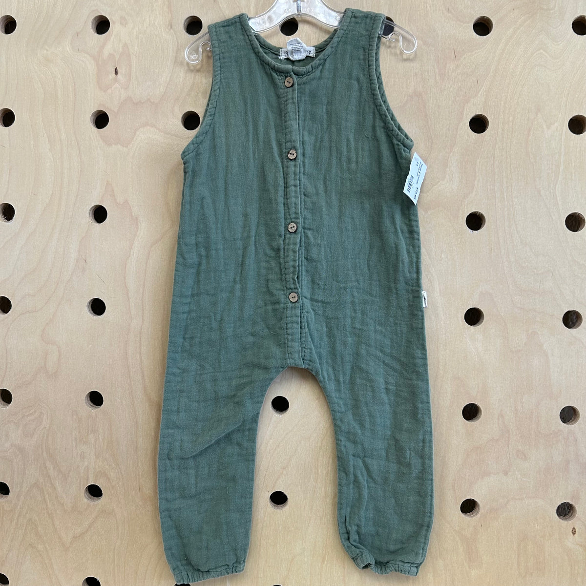 Green Gauze Romper