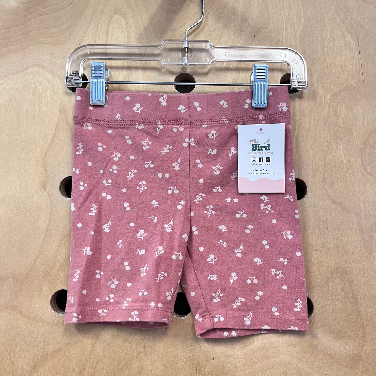 Pink Floral Bike Shorts