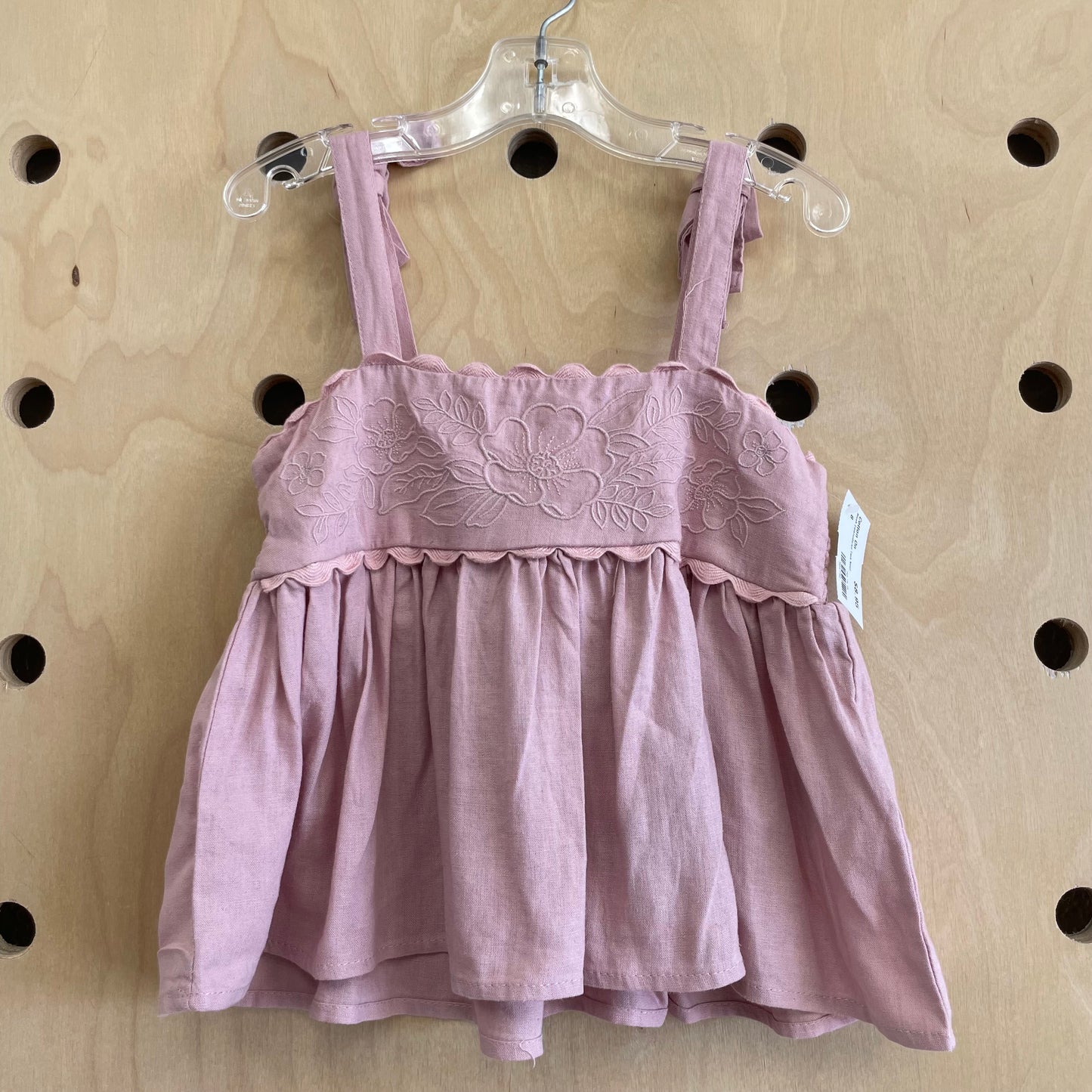 Blush Embroidered Tank New!