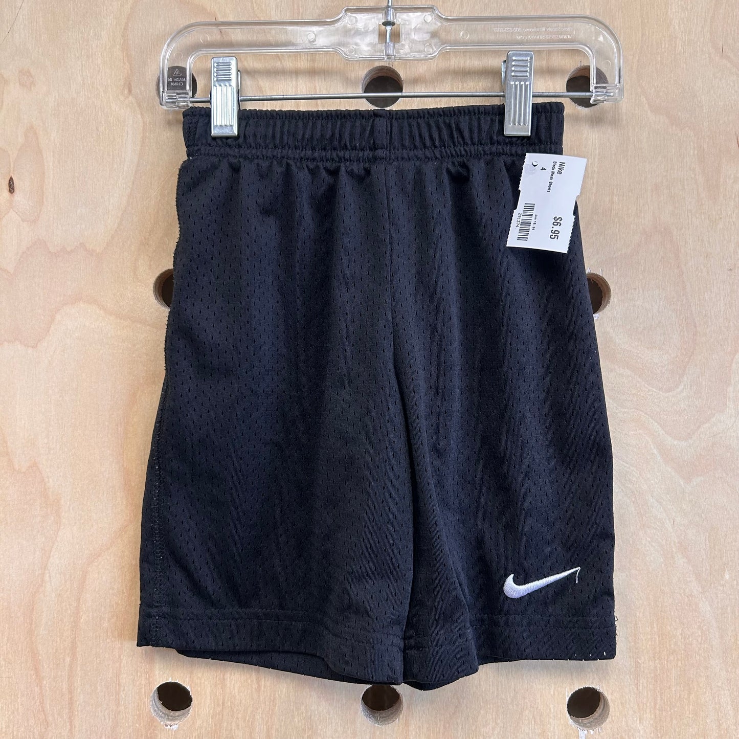 Black Mesh Shorts