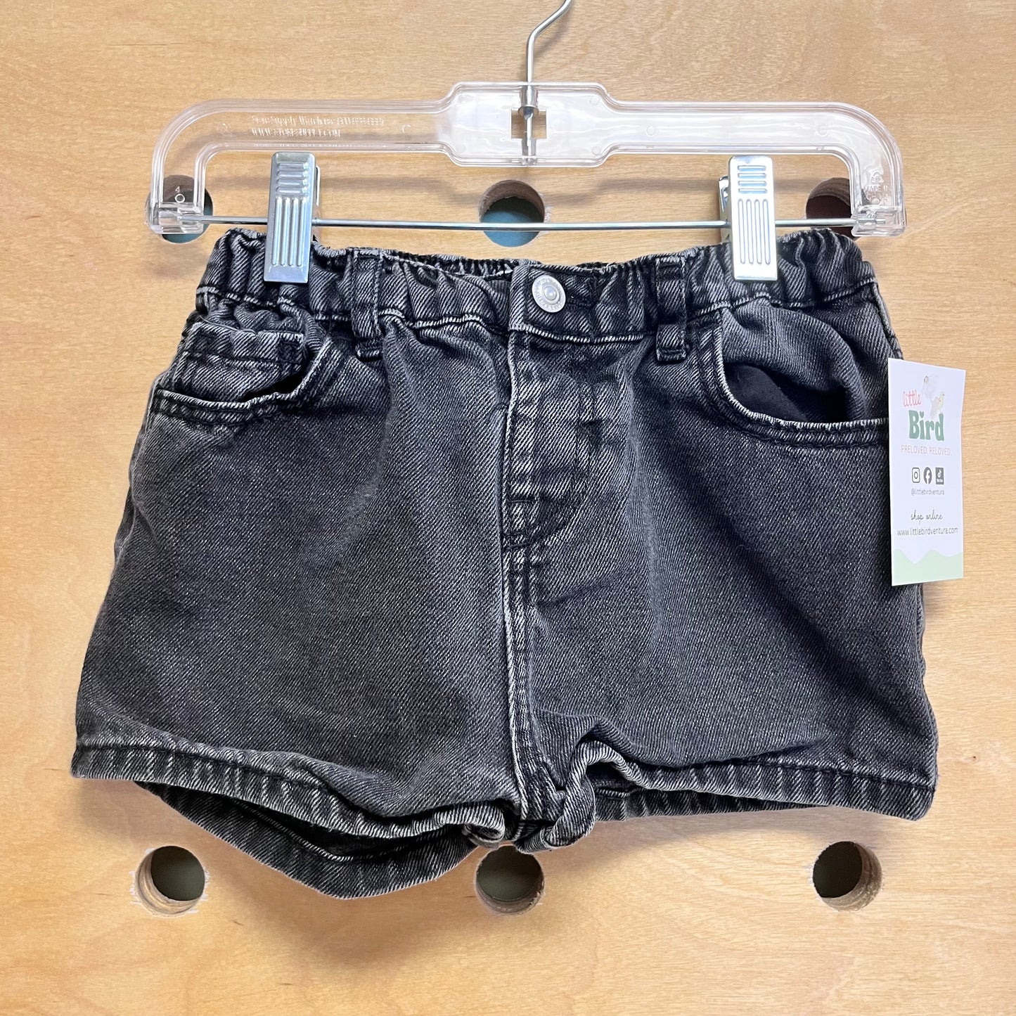 Black Denim Shorts