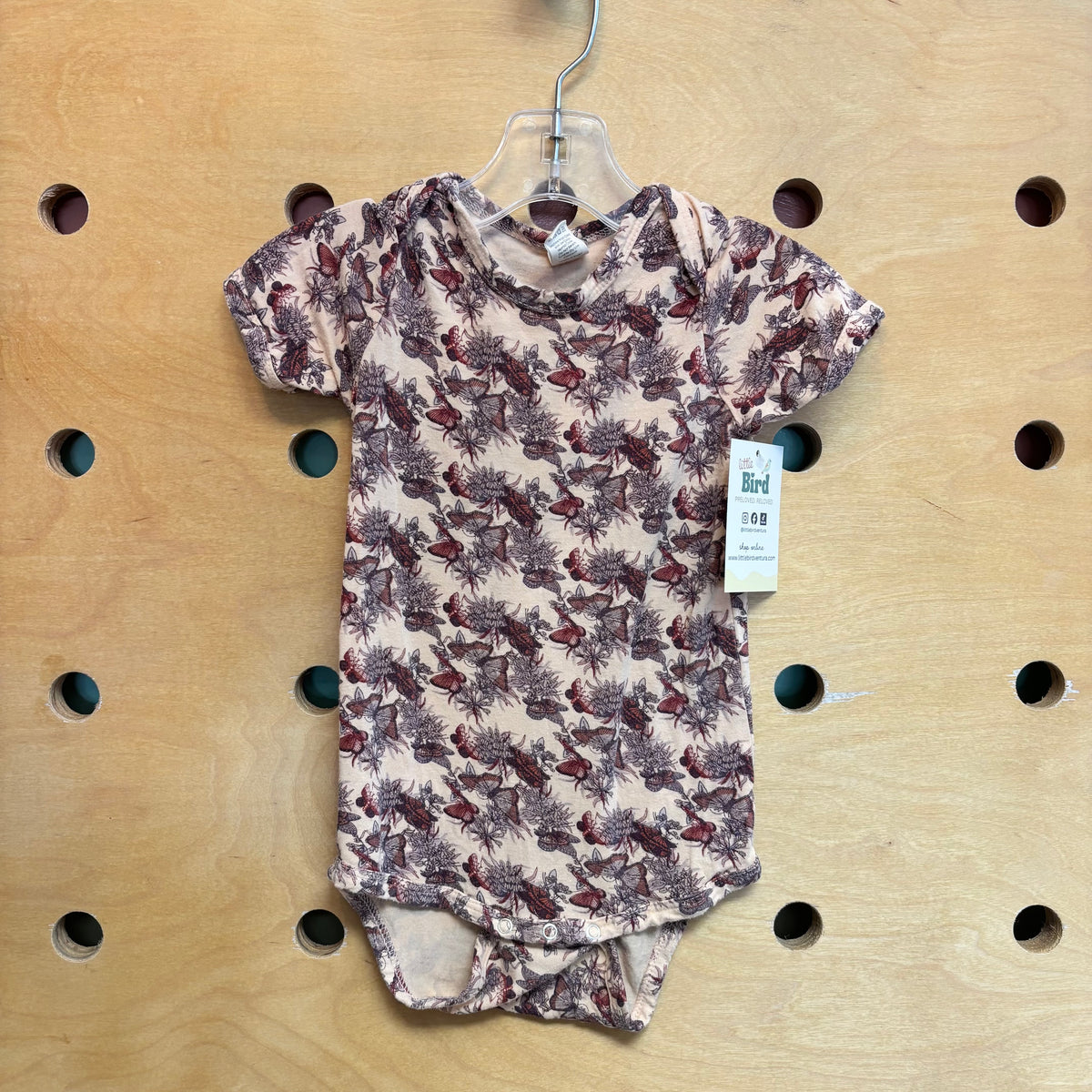 Pink/Purple Bamboo Butterflies Bodysuit