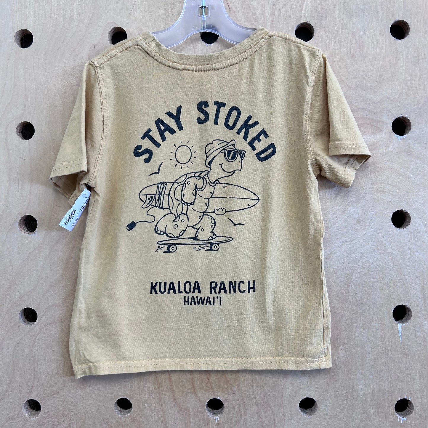 Yellow Stay Stoked Turtle Tee