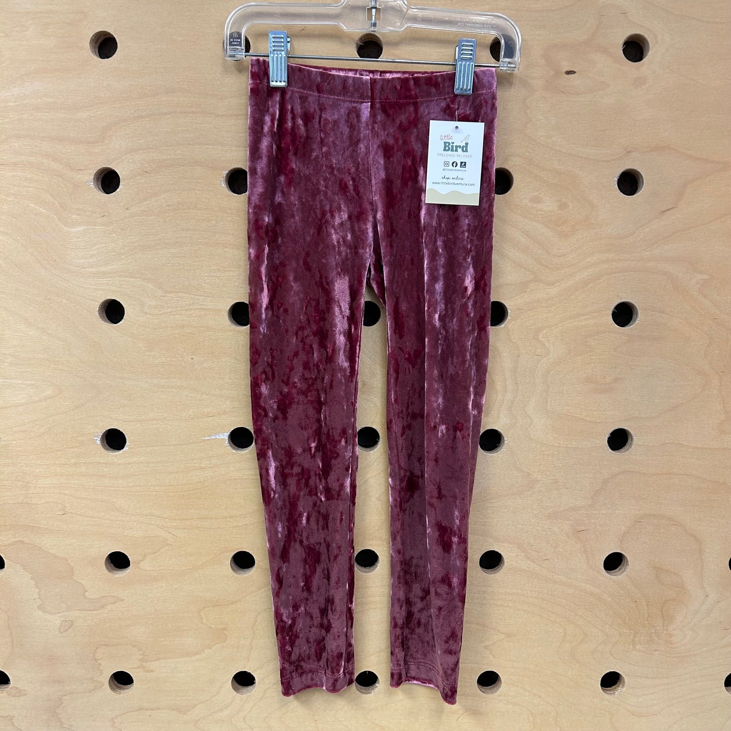 Purple Velour Leggings