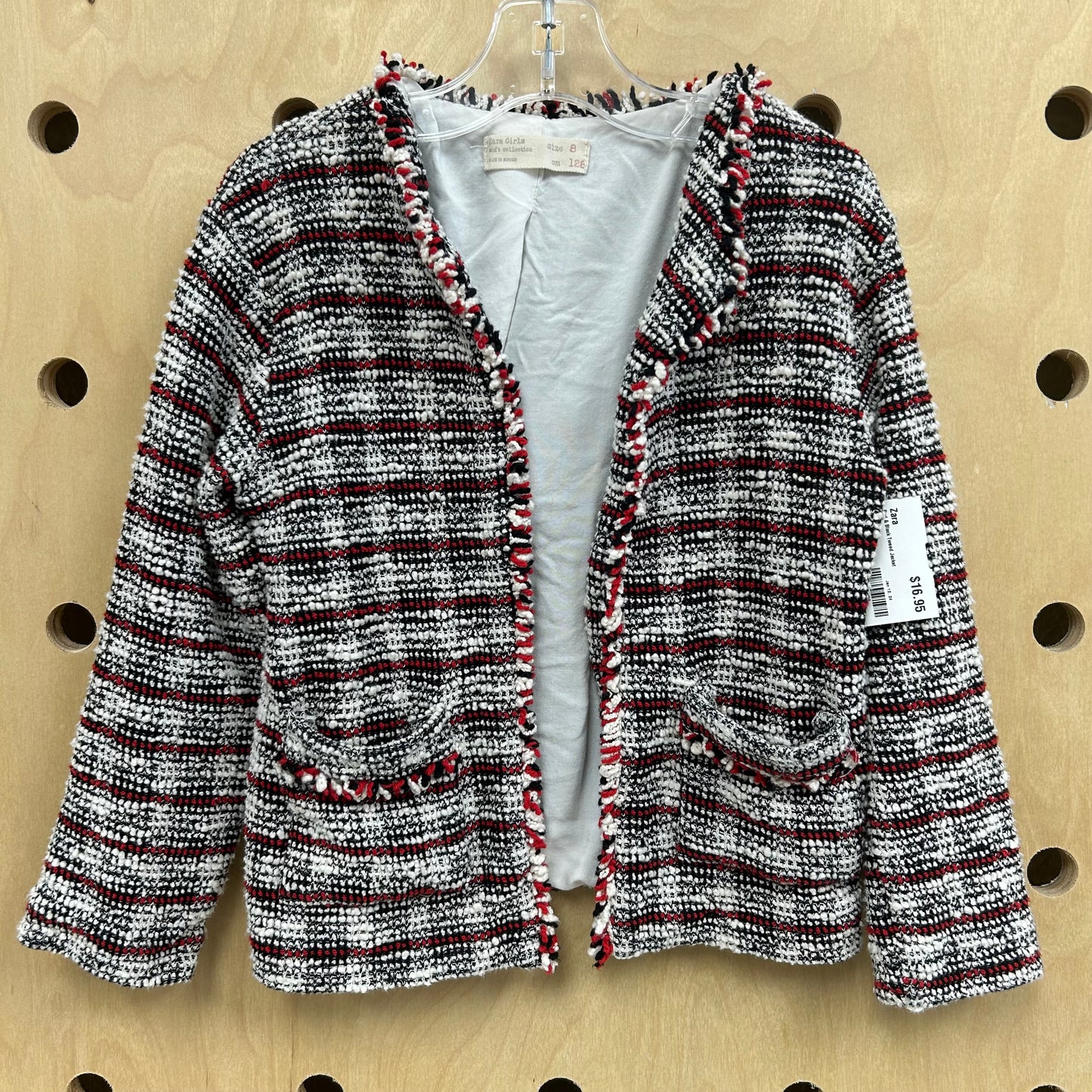 Red & Black Tweed Jacket
