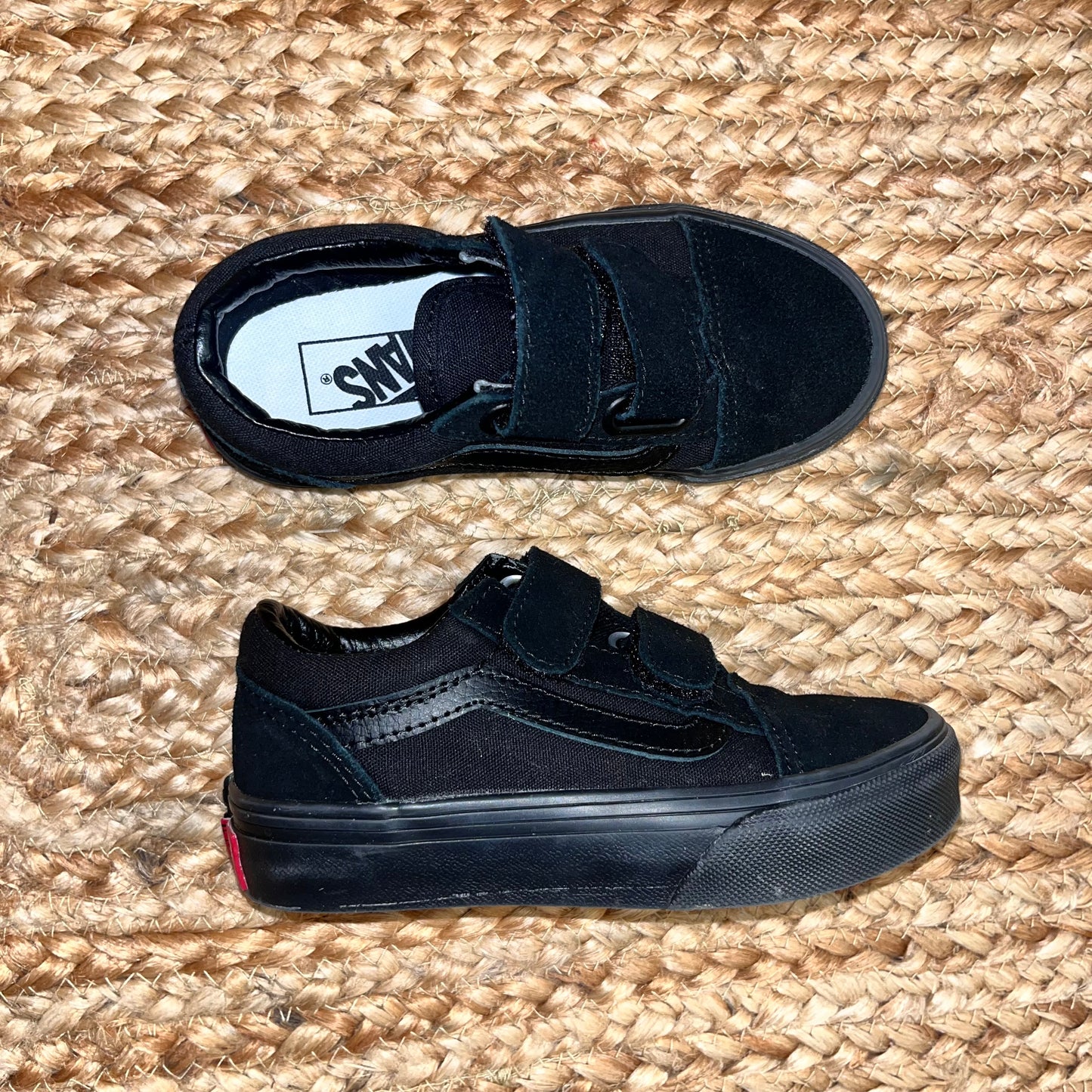 Black V Skate Sneakers