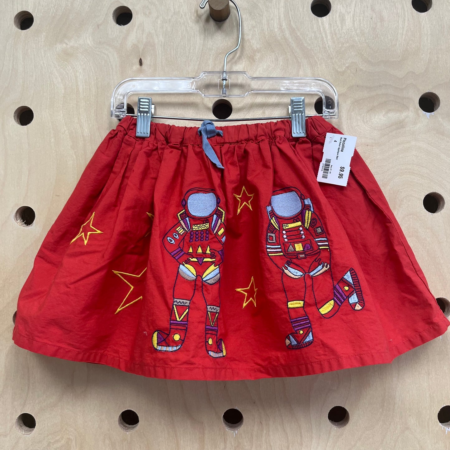 Red Robot Applique Skirt