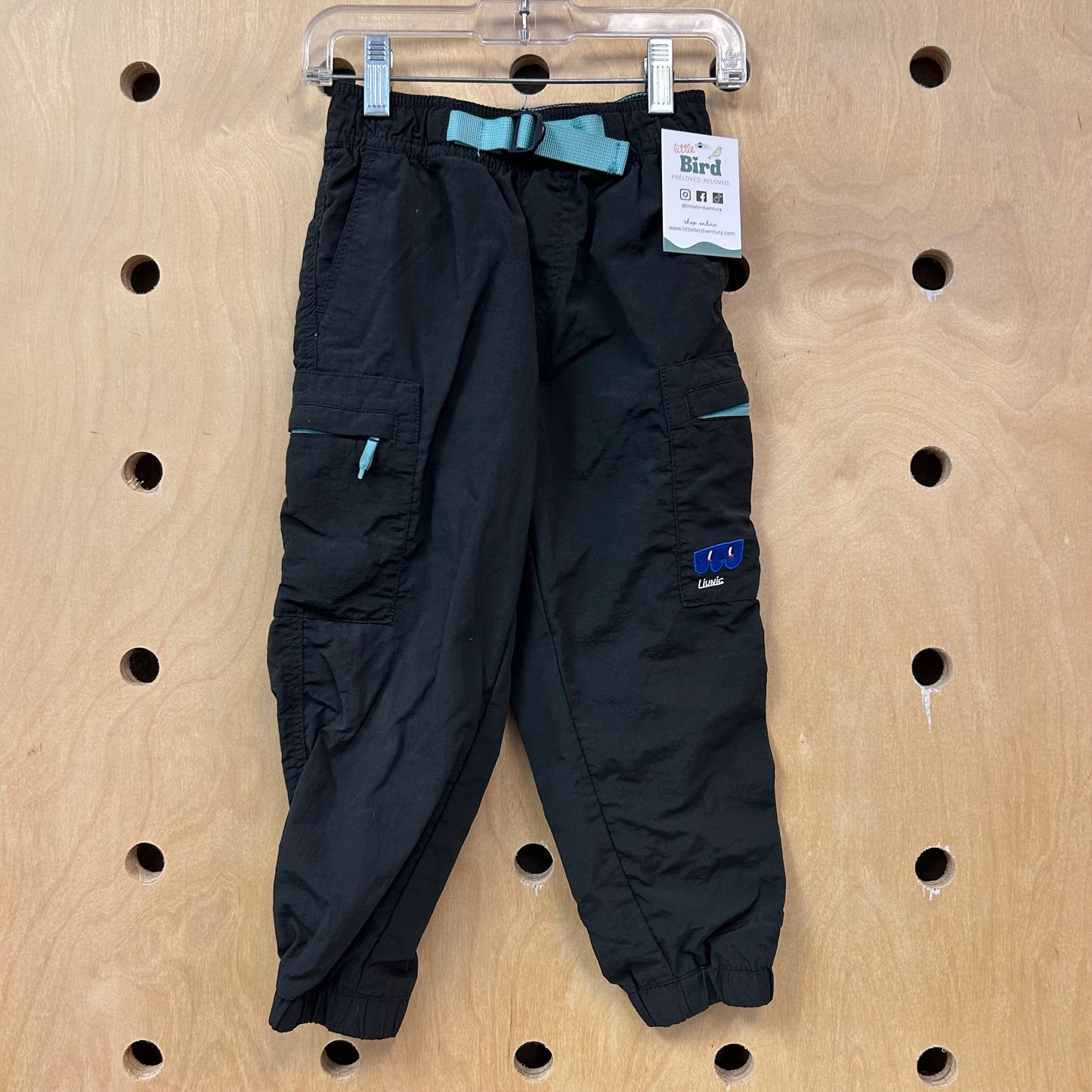 Black Quick Dry Cargo Joggers