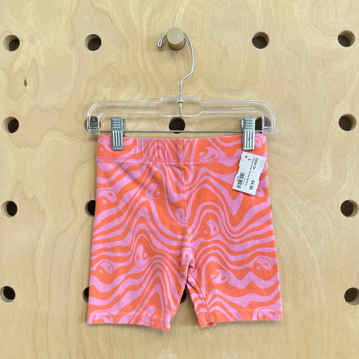 Lavender & Orange Ying Yang Bike Shorts