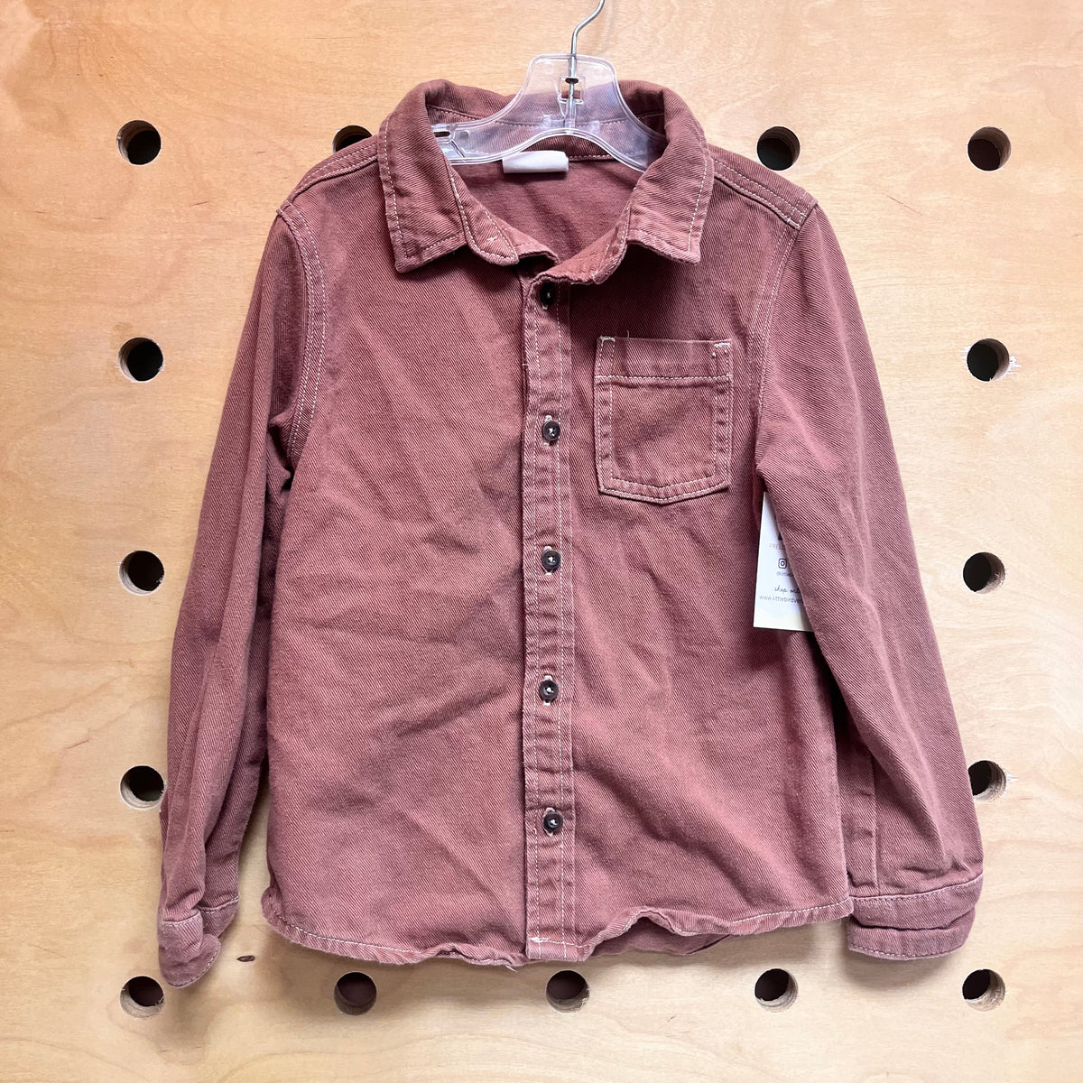 Brown Collared Button Up