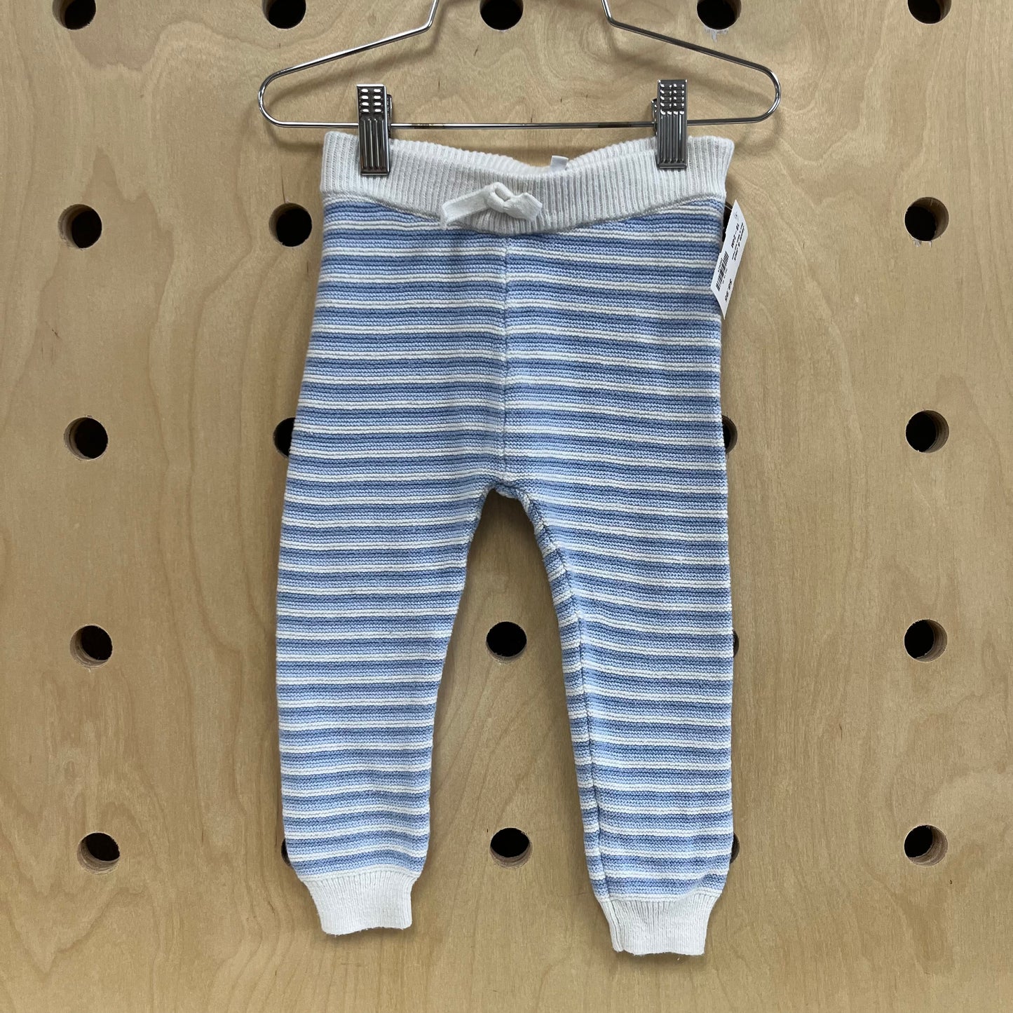 Blue & White Knit Pants