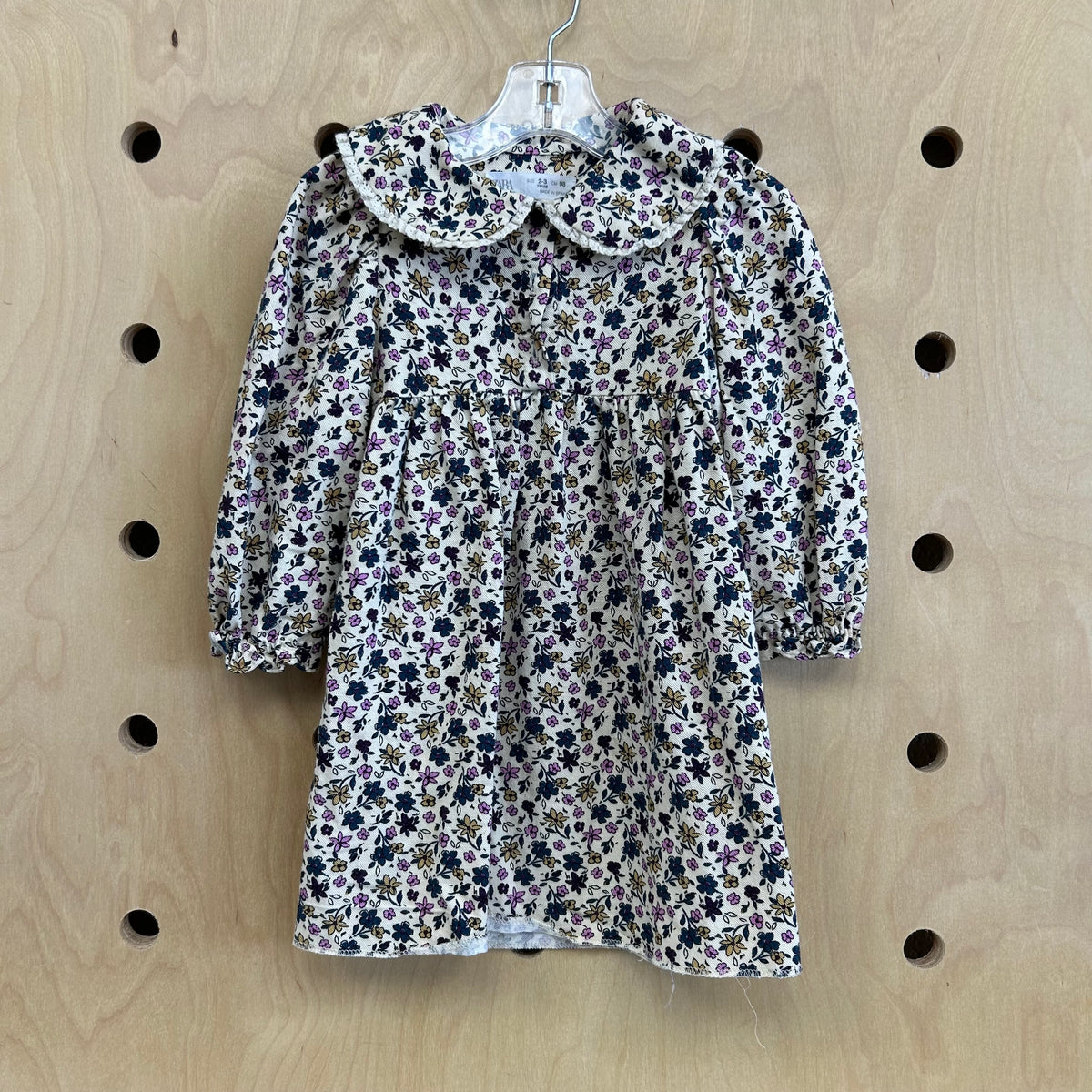 Cream Floral Dress