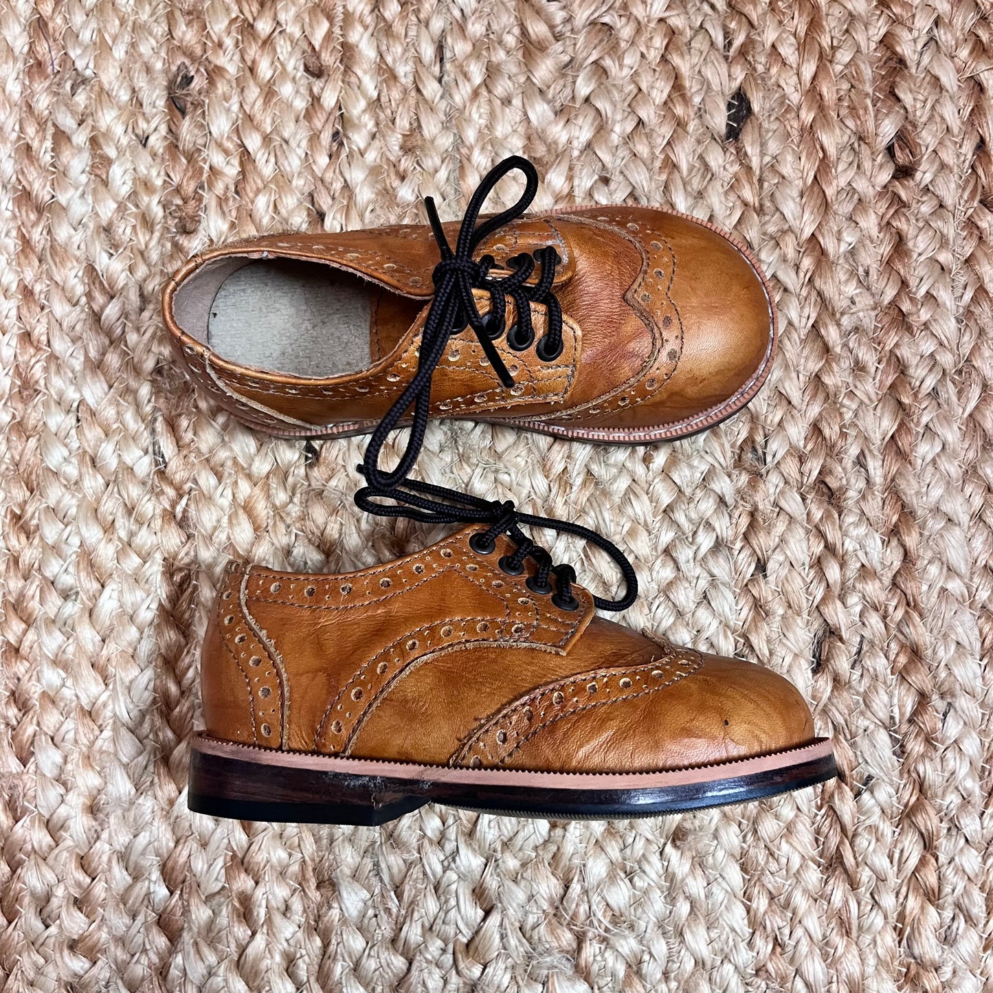 Brown Leather Oxford Shoes