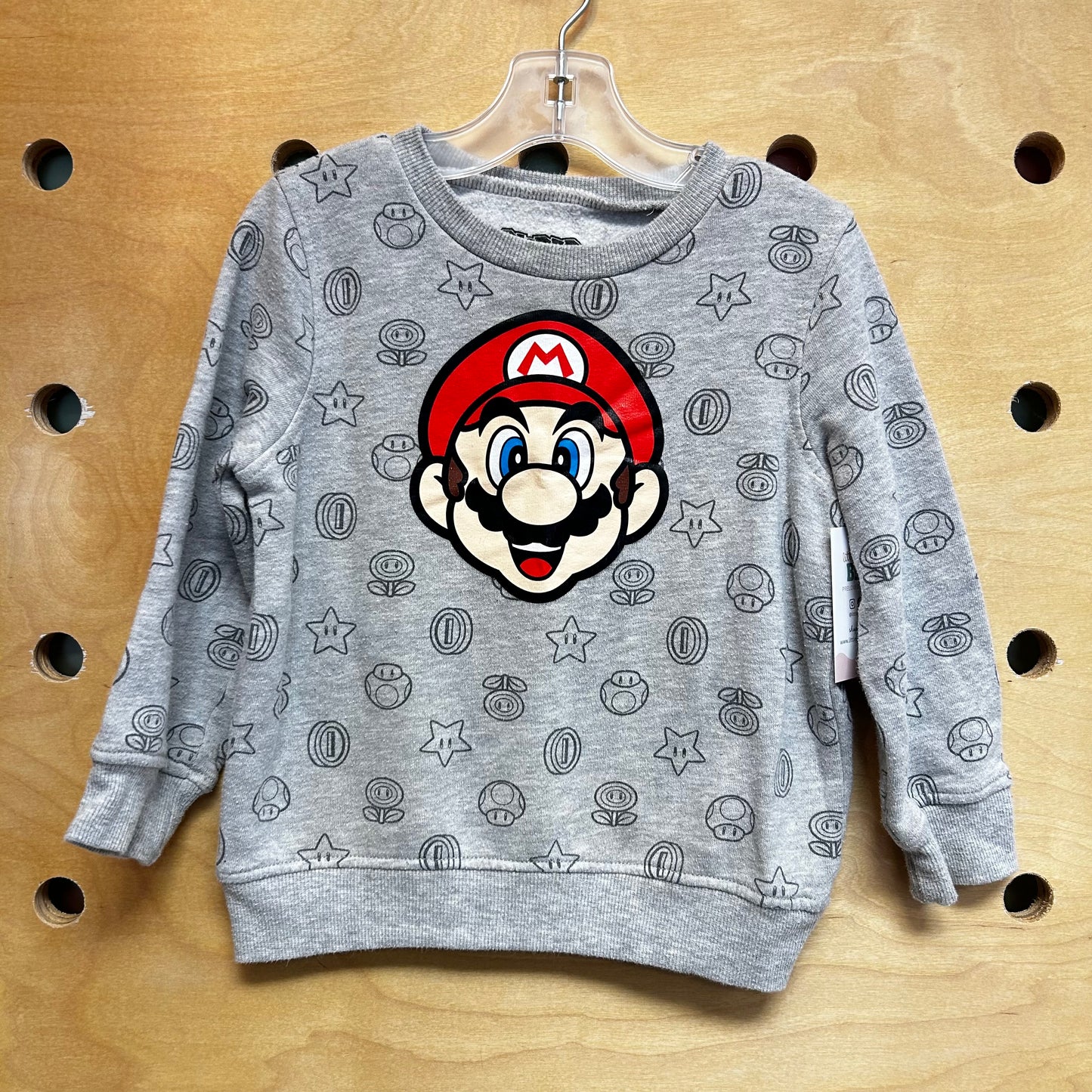 Grey Super Mario Pullover
