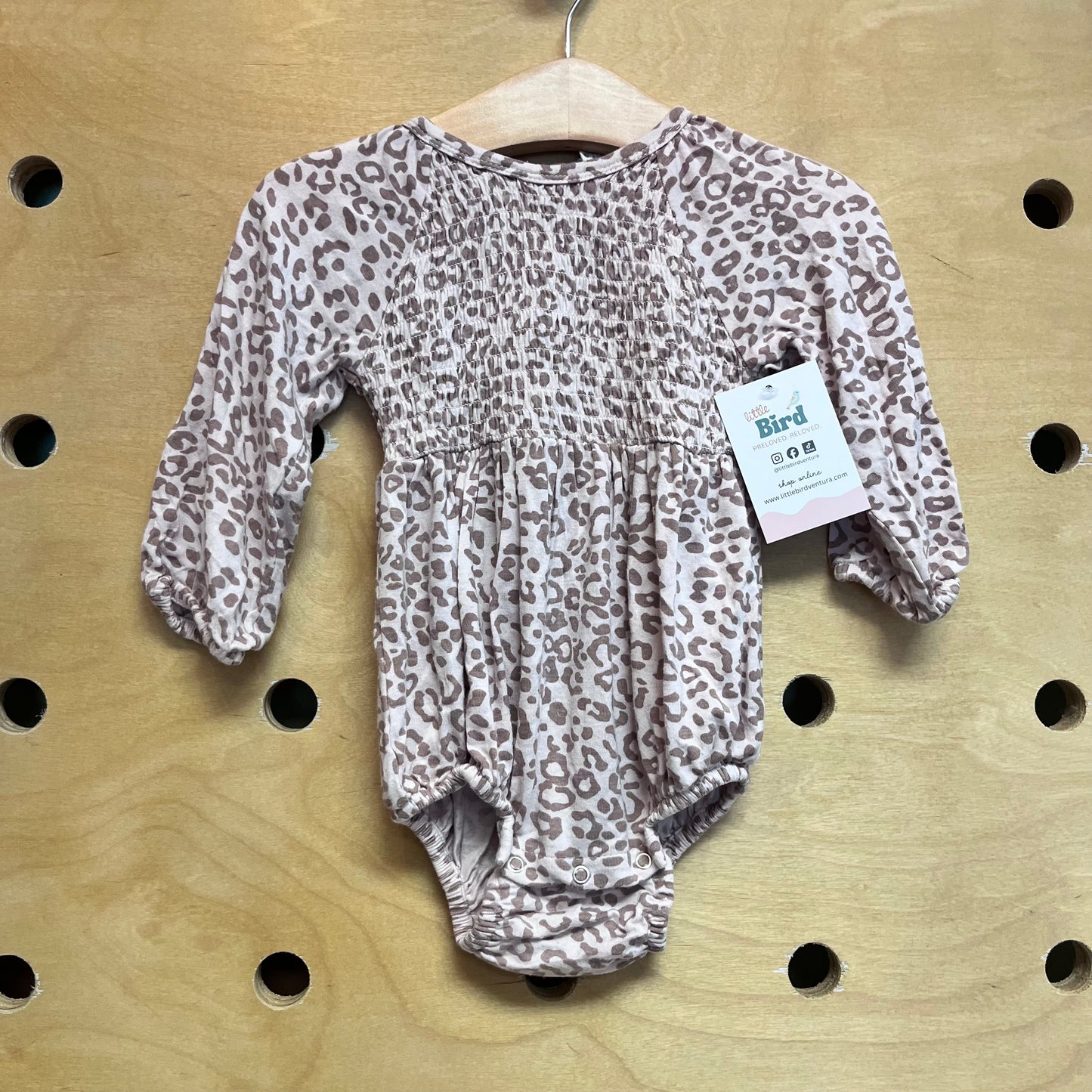 Pink/Brown Cheetah Bamboo Romper