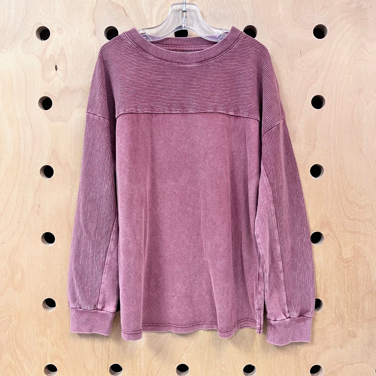 Mauve Textured Long Sleeve NEW!