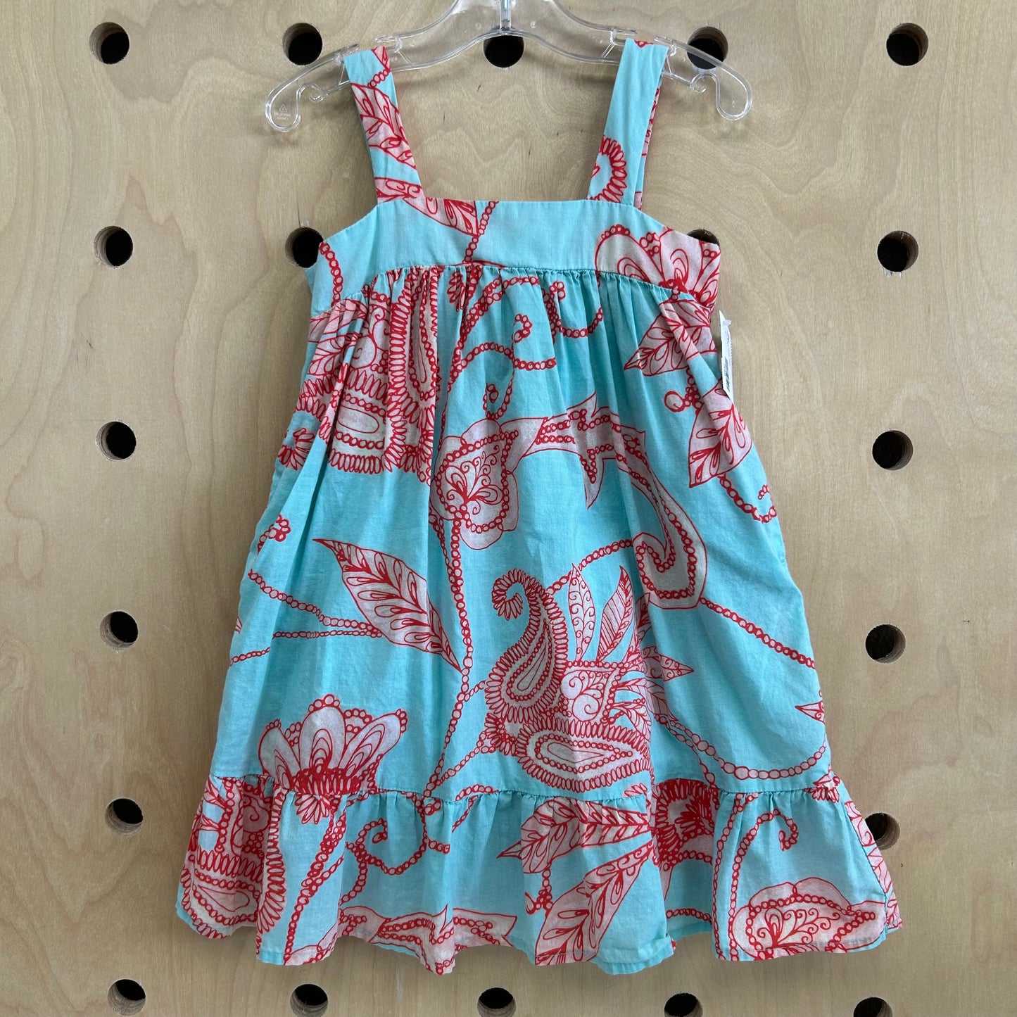 Blue & Pink Paisley Dress