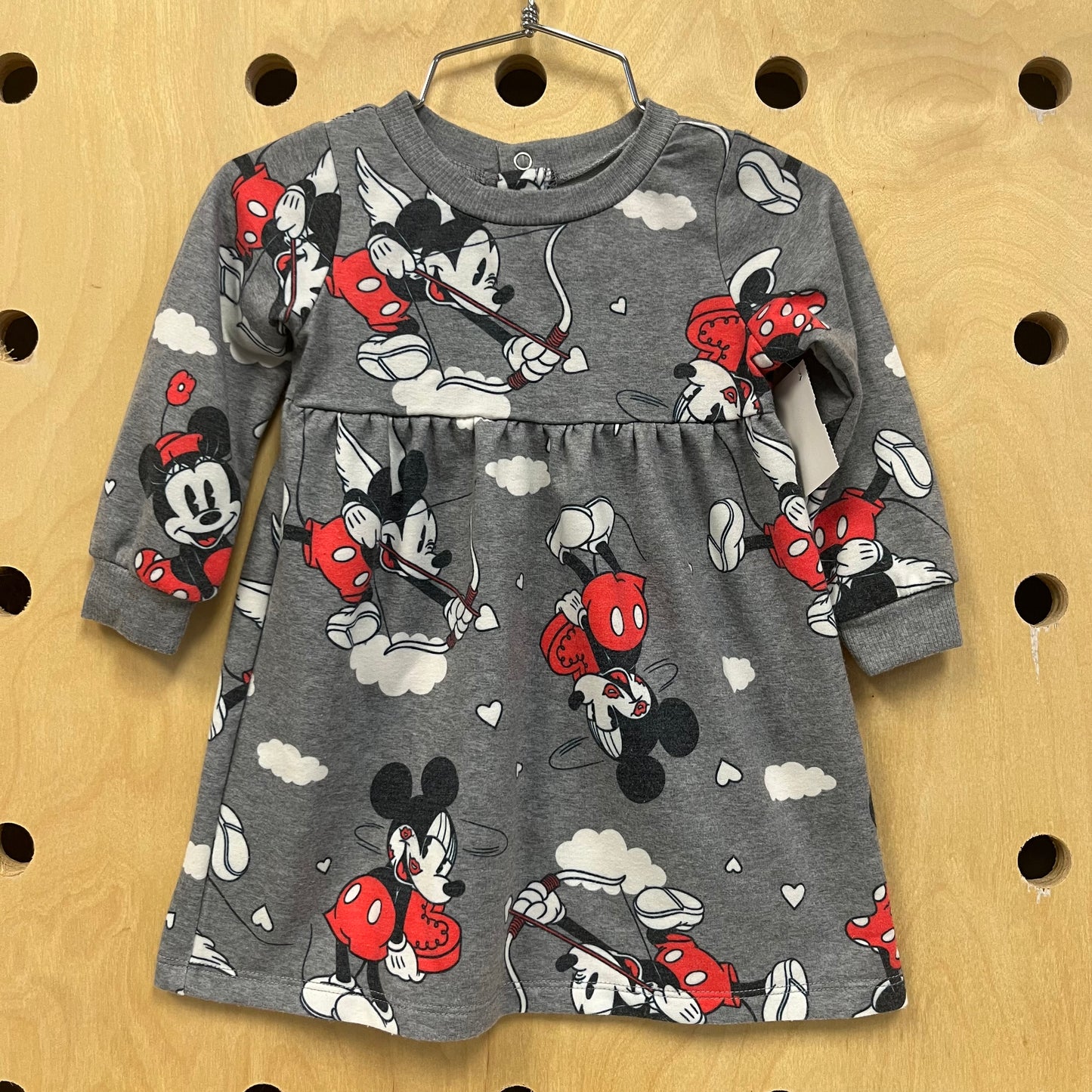 Grey Mickey Cupid Dress