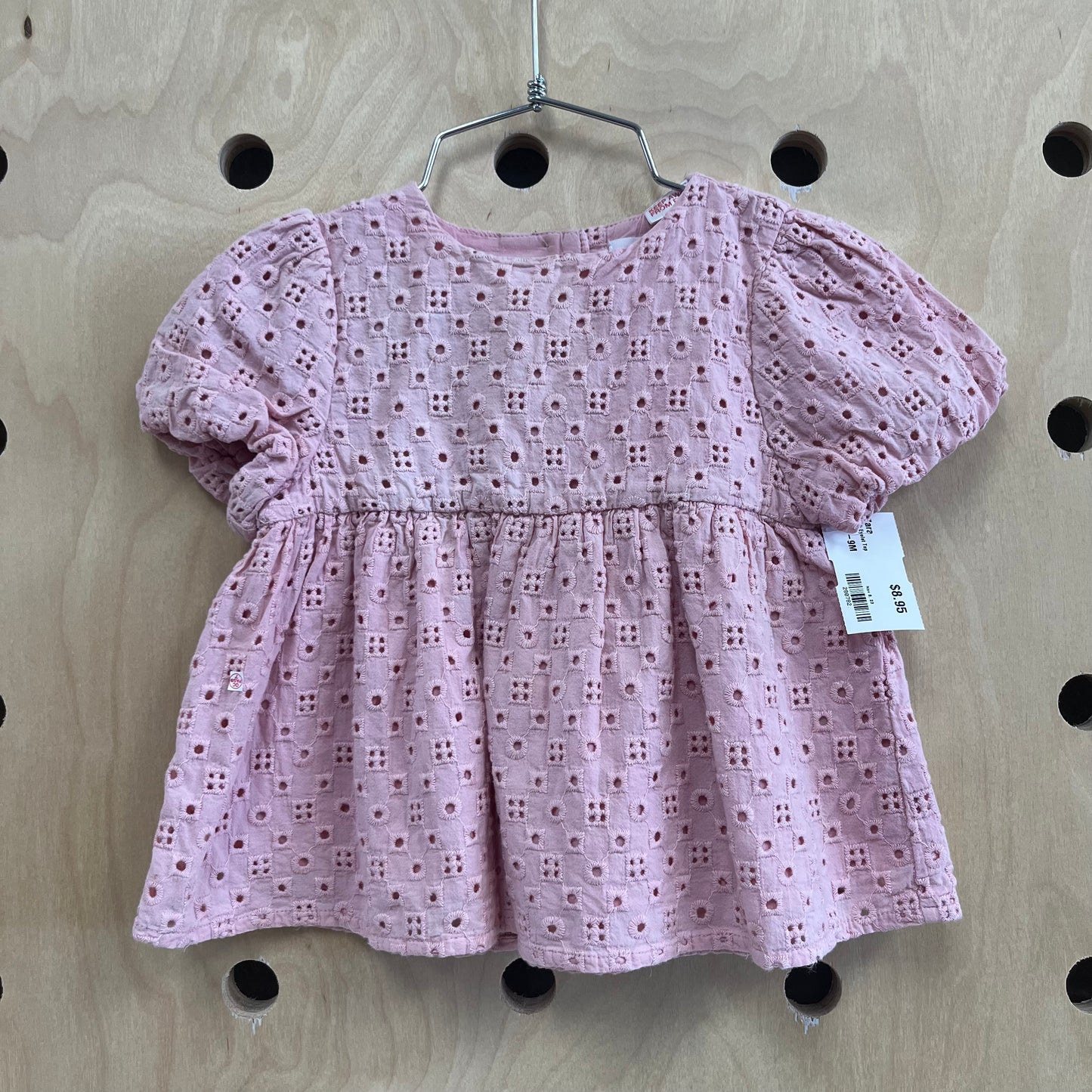Pink Eyelet Top