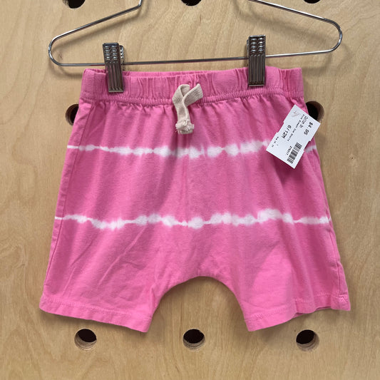 Pink Bleach Dye Shorts