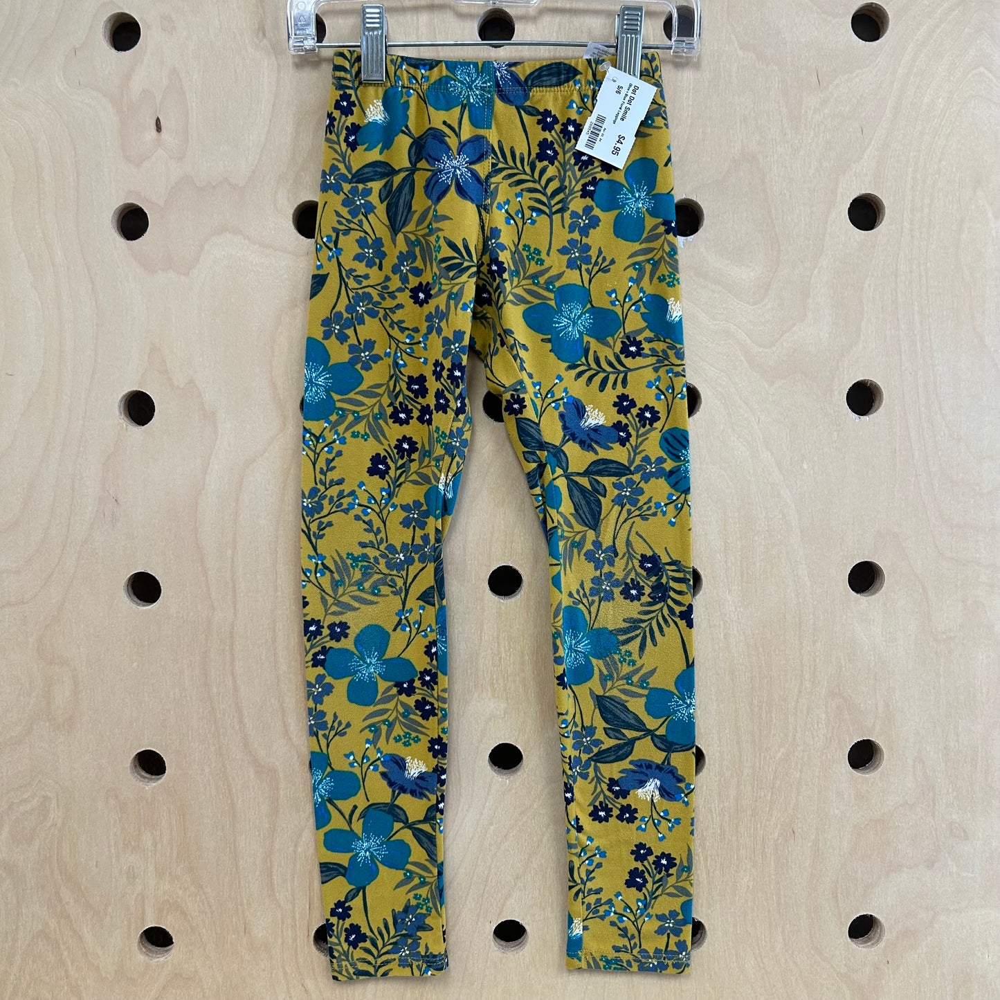 Olive+Blue Floral Leggings