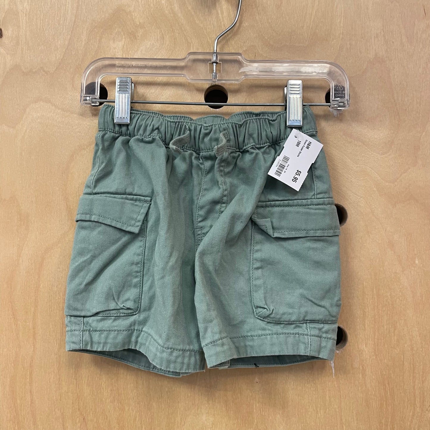 Green Pocket Shorts
