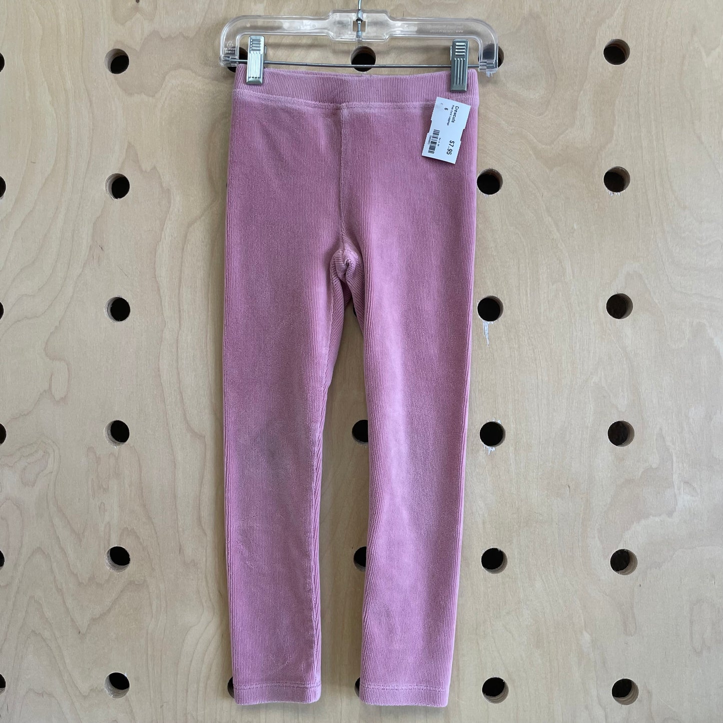 Pink Cord Leggings