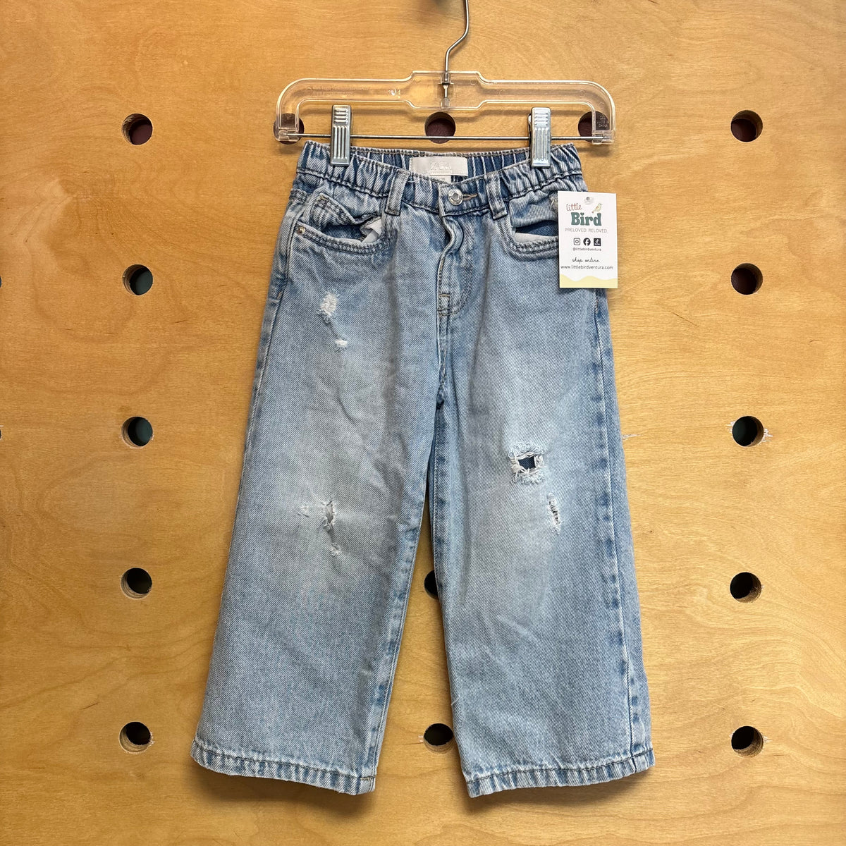 Lightwash Distressed Denim