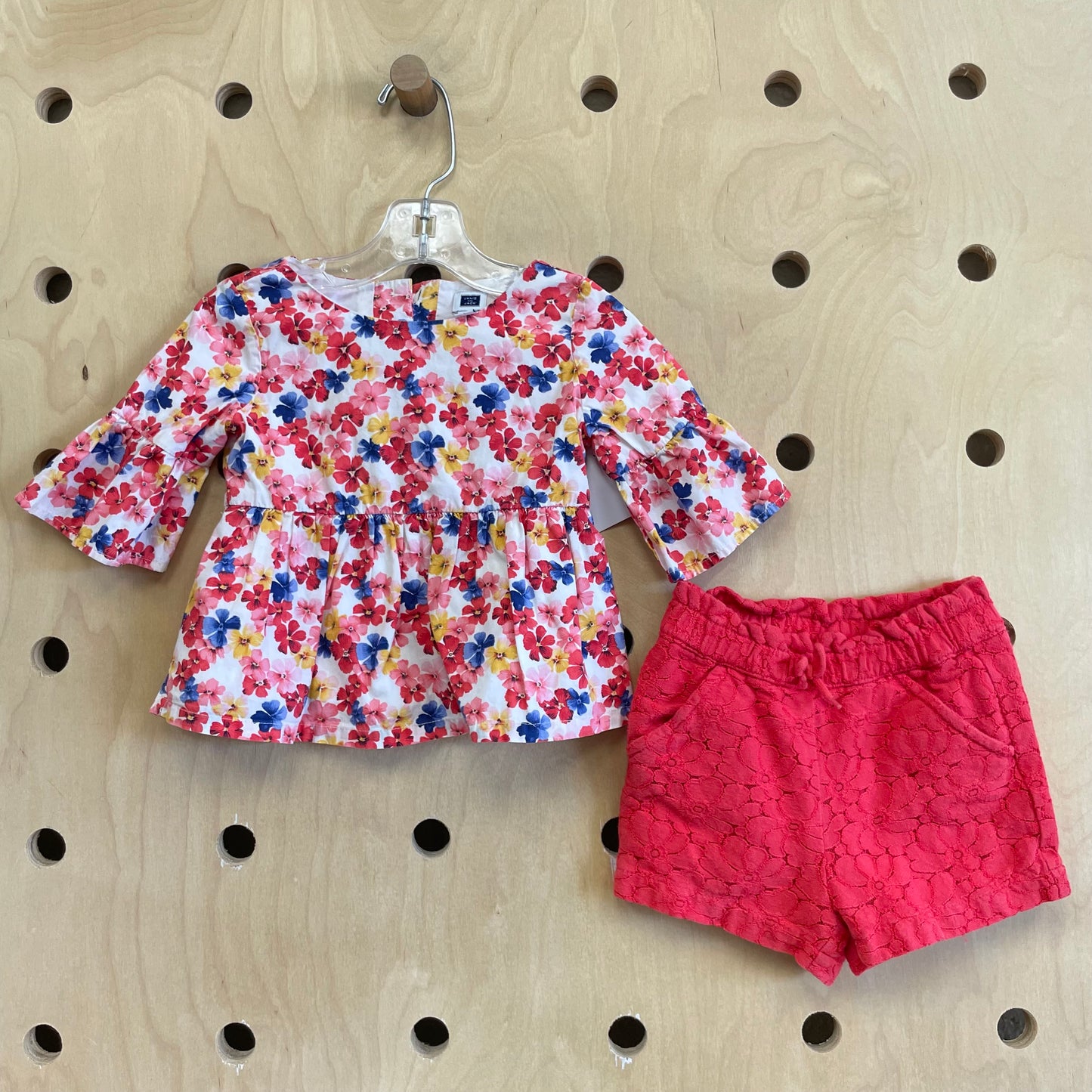 Red Floral Outfit