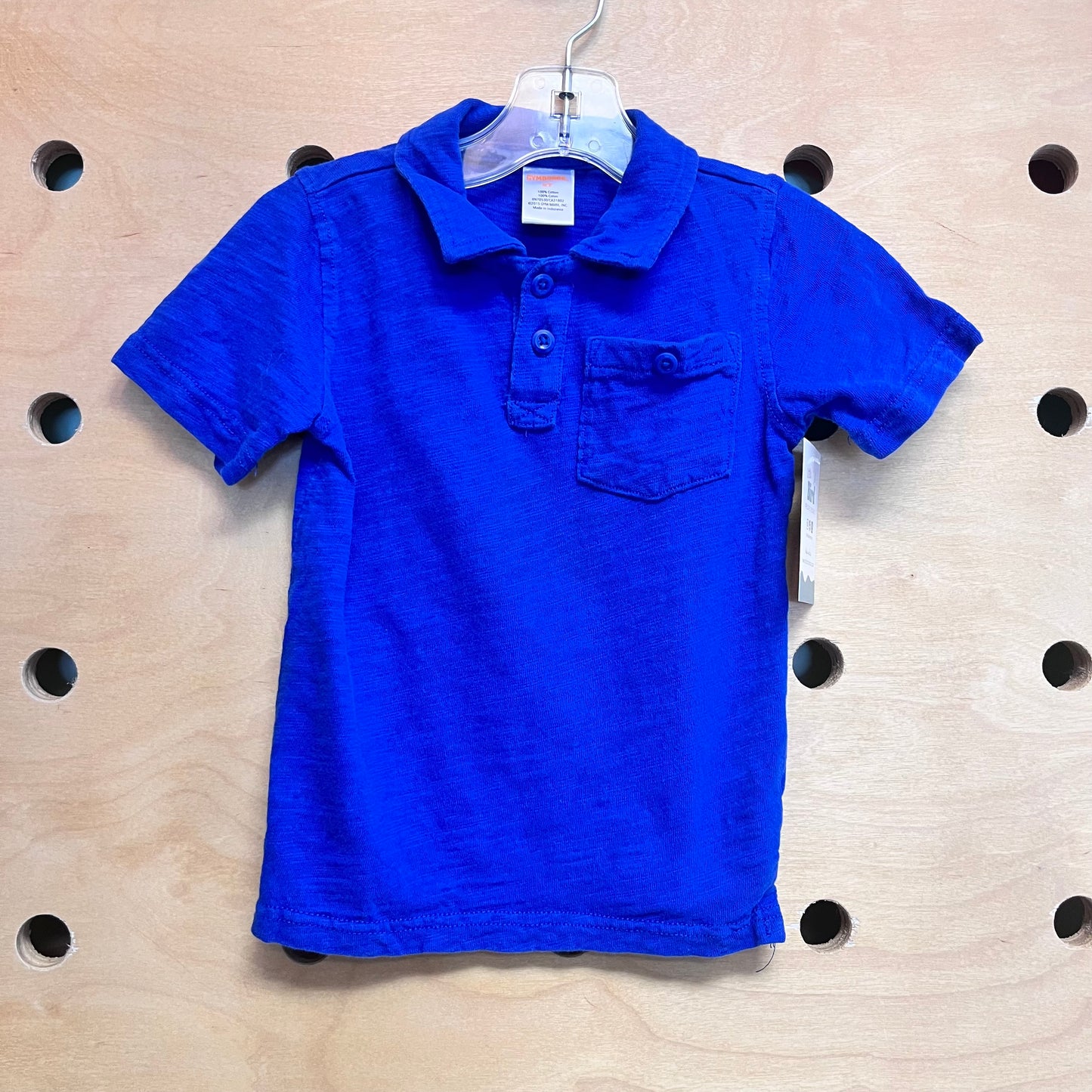 Blue Pocket Polo