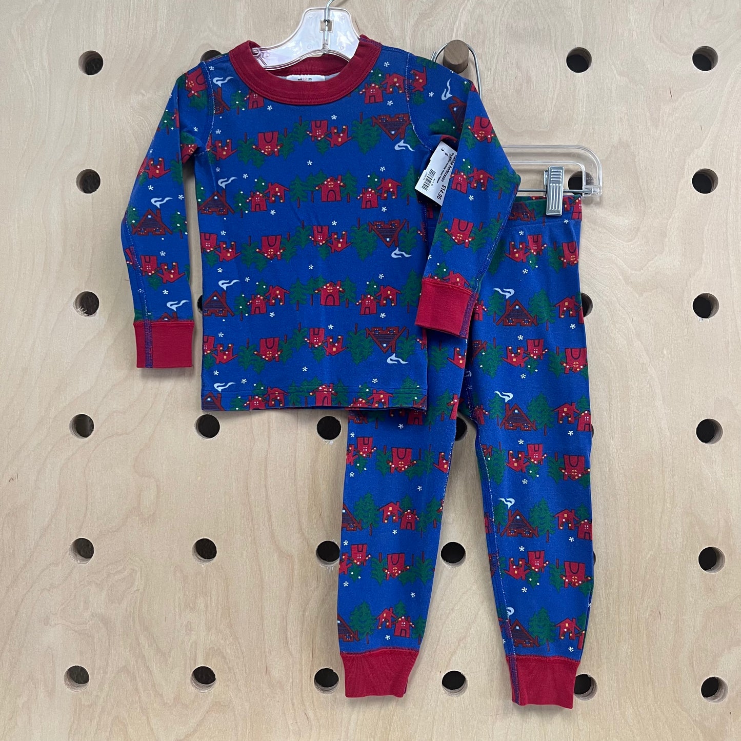 Blue & Red Holiday House Pajamas