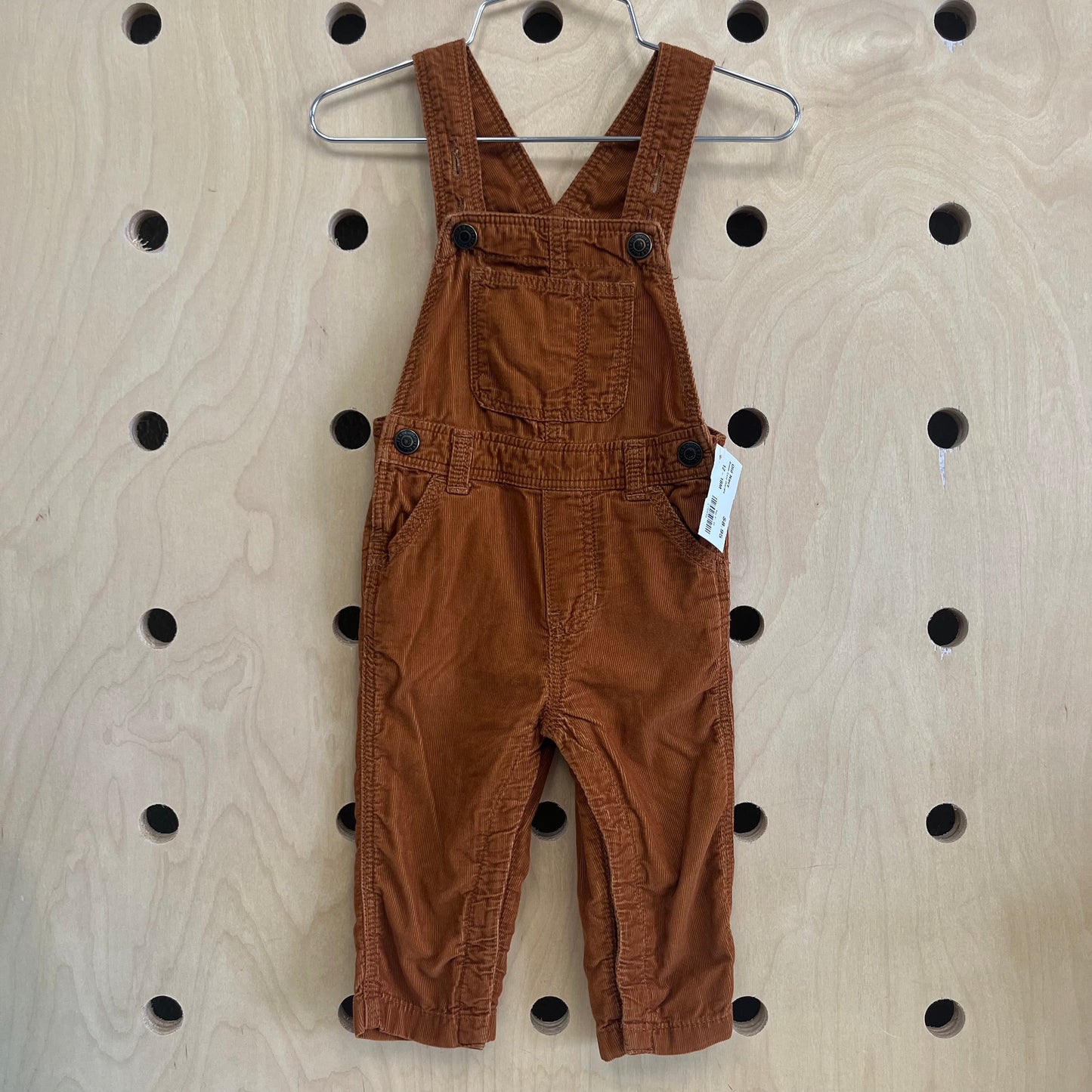 Brown Cord Overalls