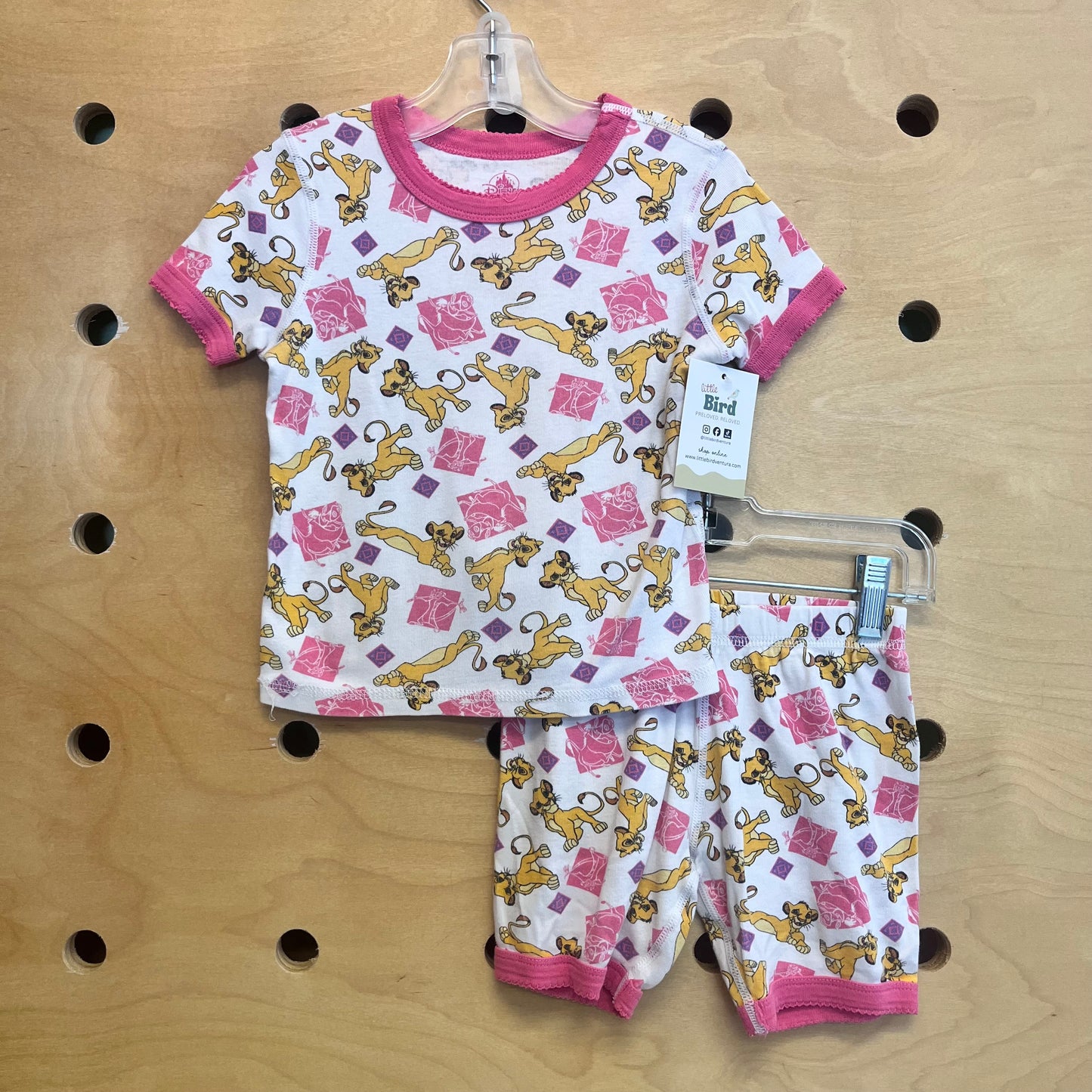White/Pink Lion King Pajamas