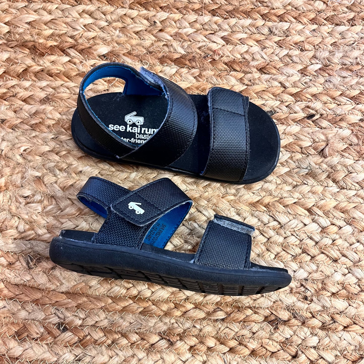 Black Velcro Sandals