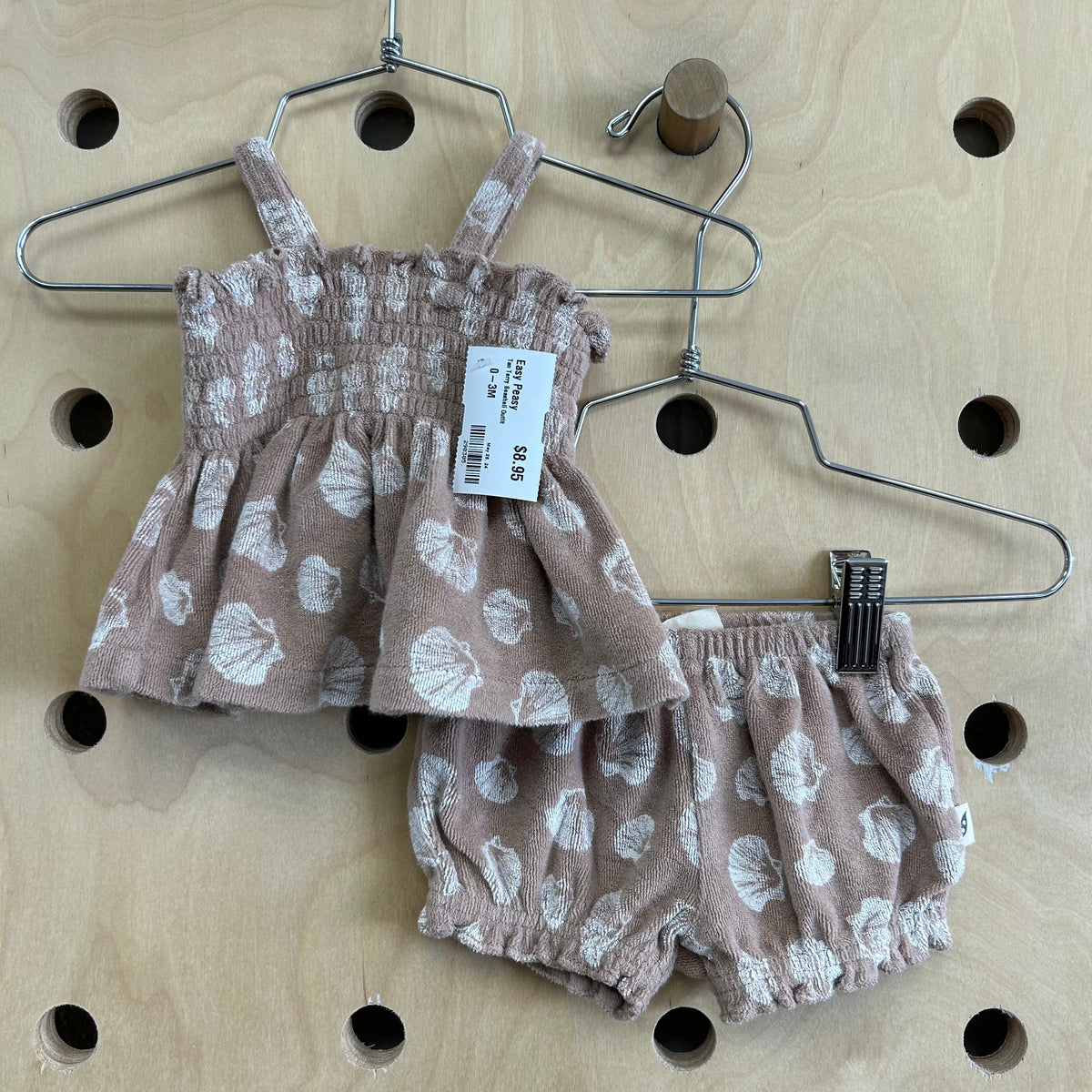 Tan Terry Seashell Outfit