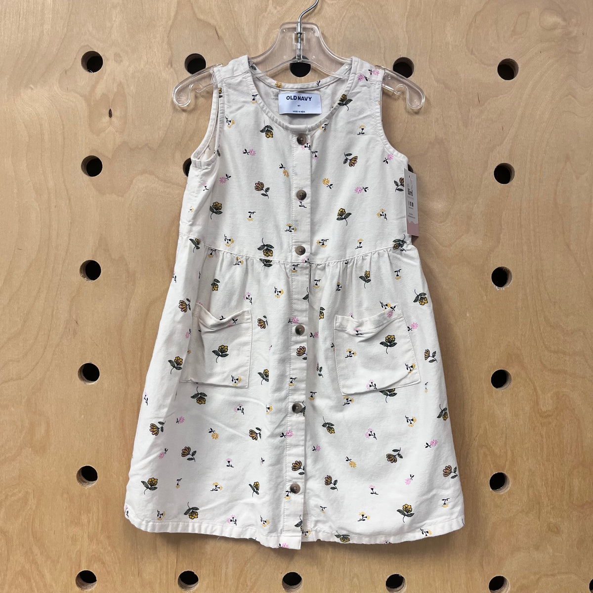 Cream Floral Dress