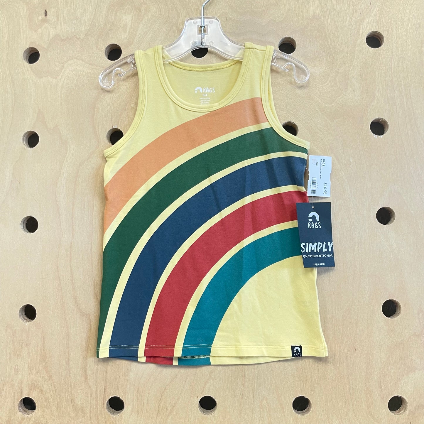 Yellow Rainbow Tank NEW!