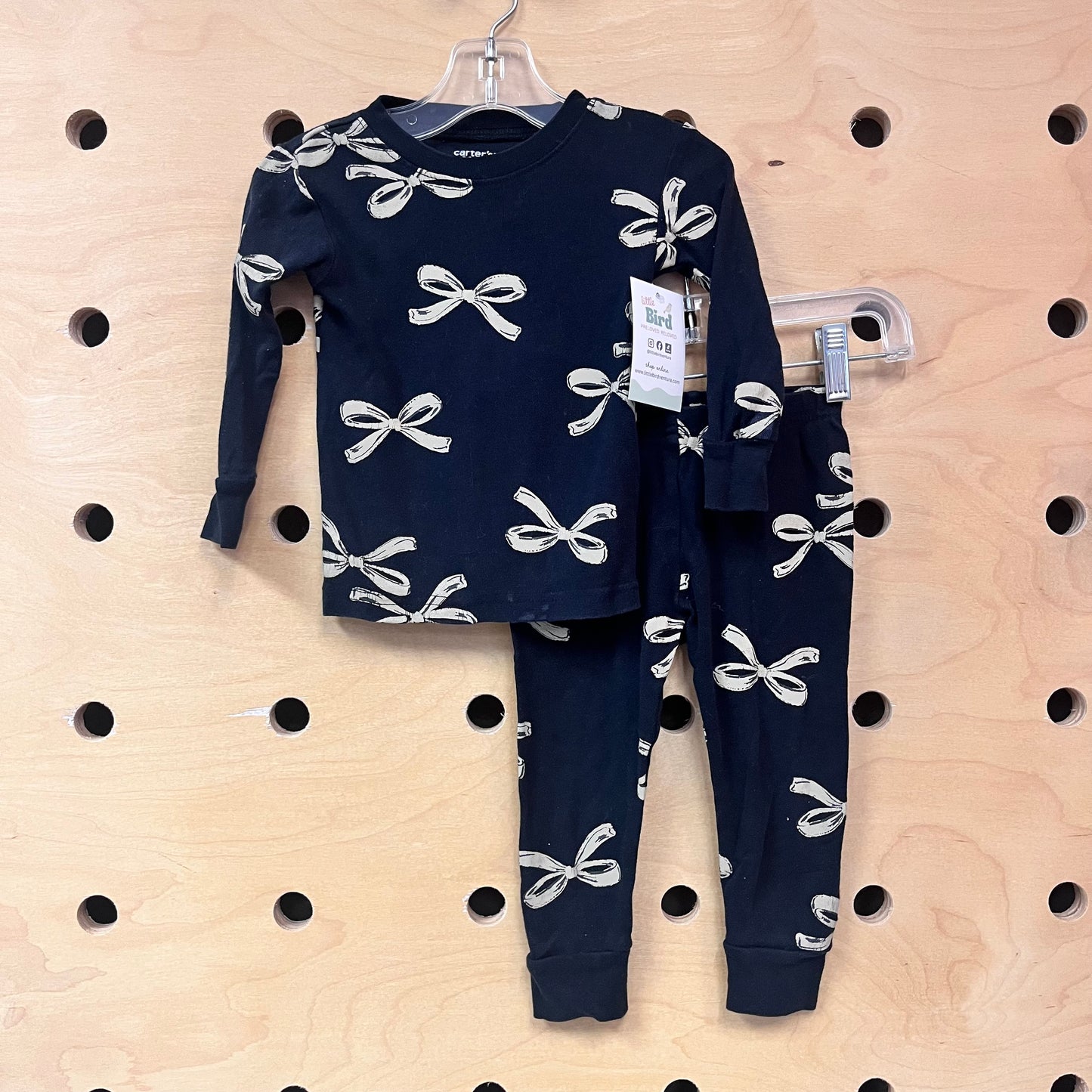Black/Beige Bows Pajamas