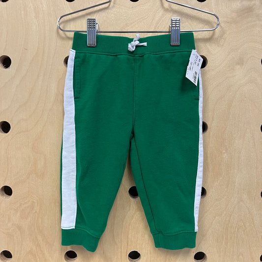 Green Tie Front Joggers