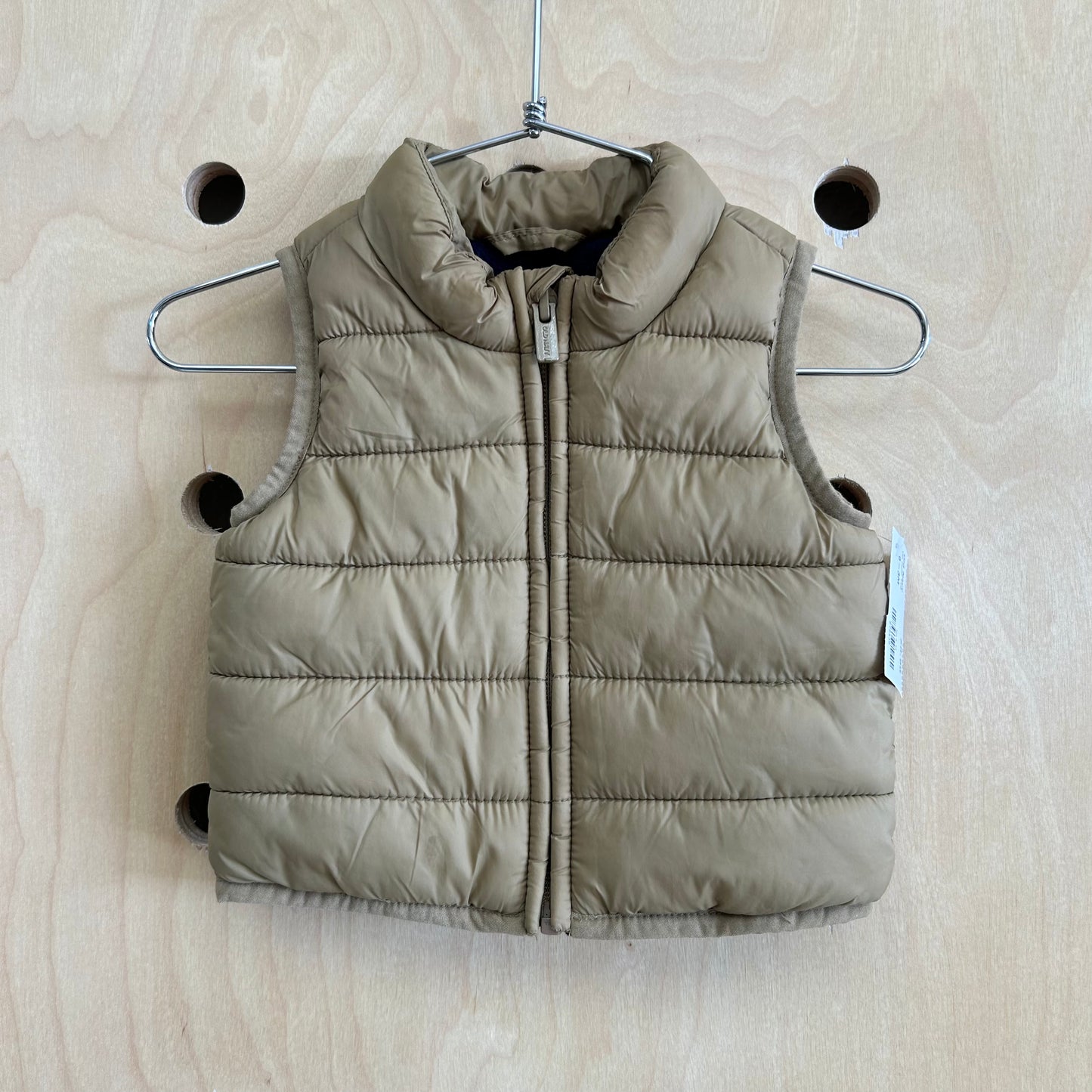 Tan Puffer Vest