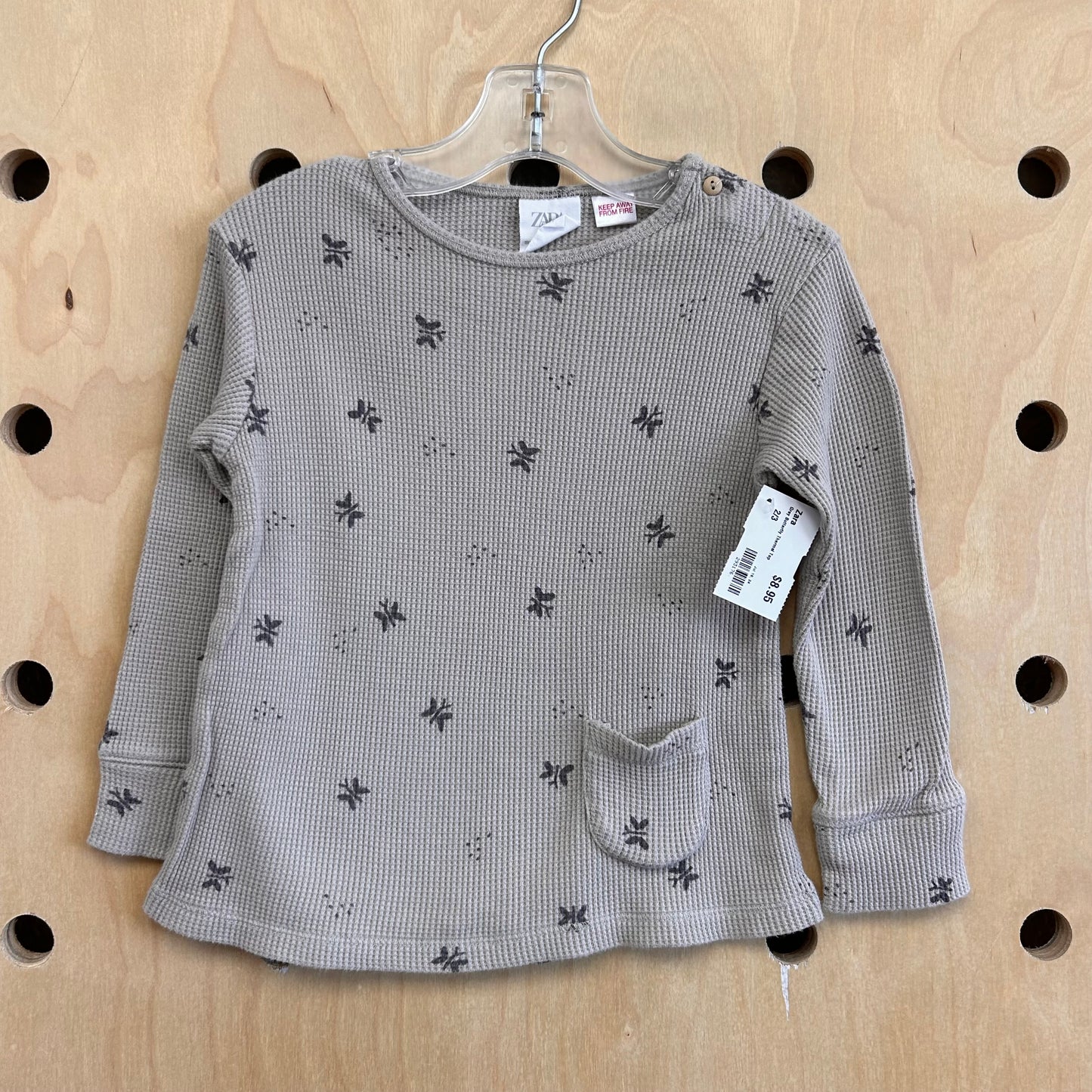 Grey Butterfly Thermal Top