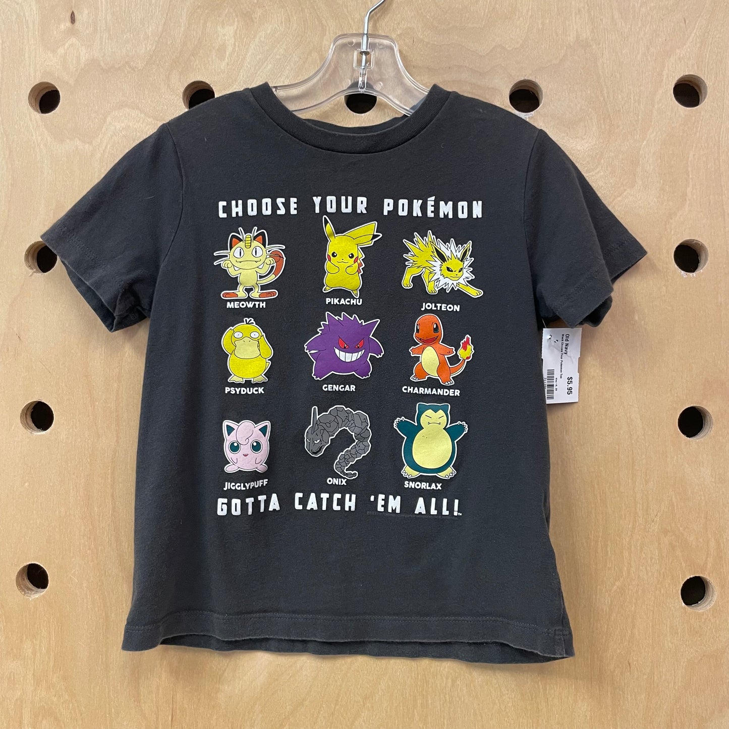 Black Choose Your Pokemon Tee